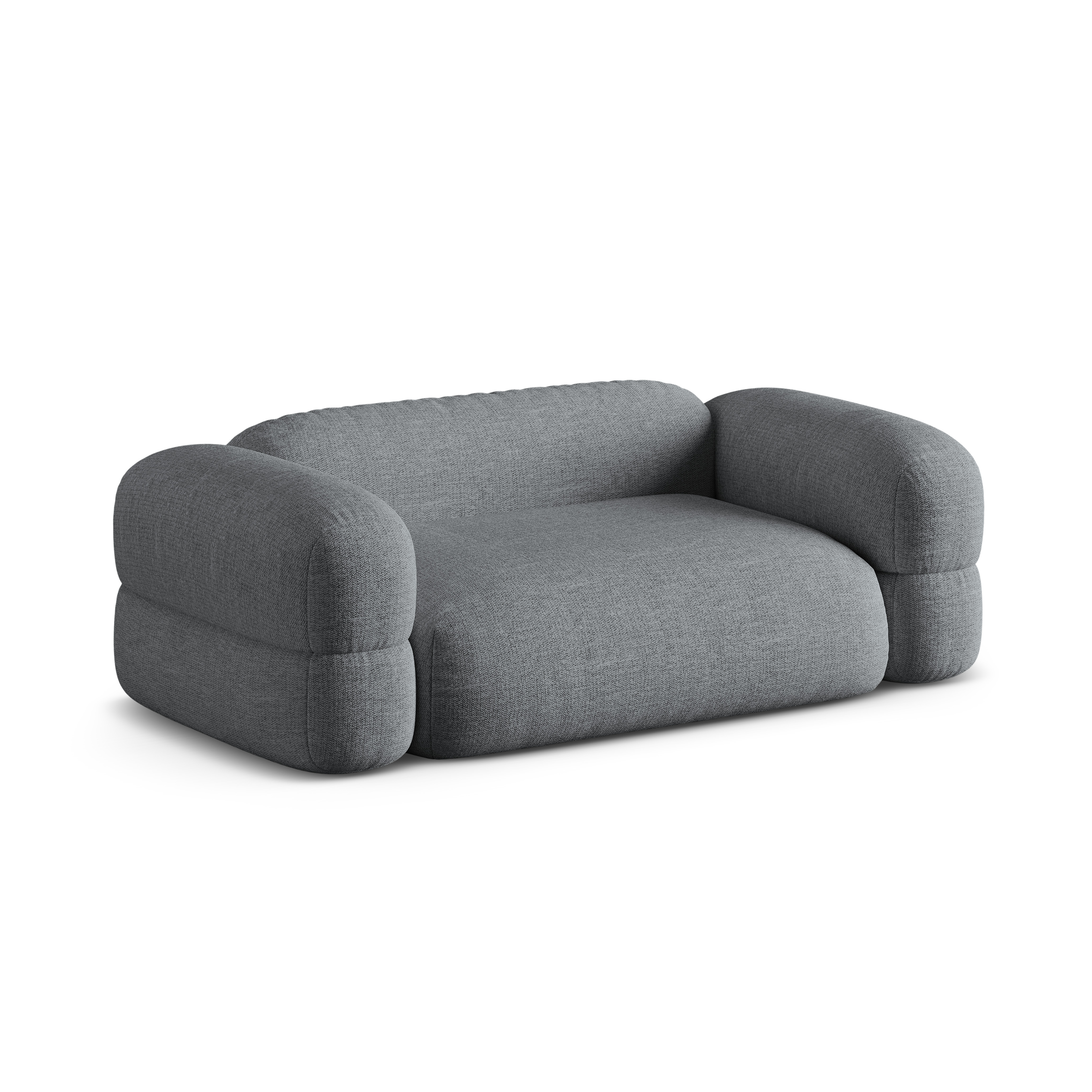 Sofa 3-Sitzer ROGER graues Chenille