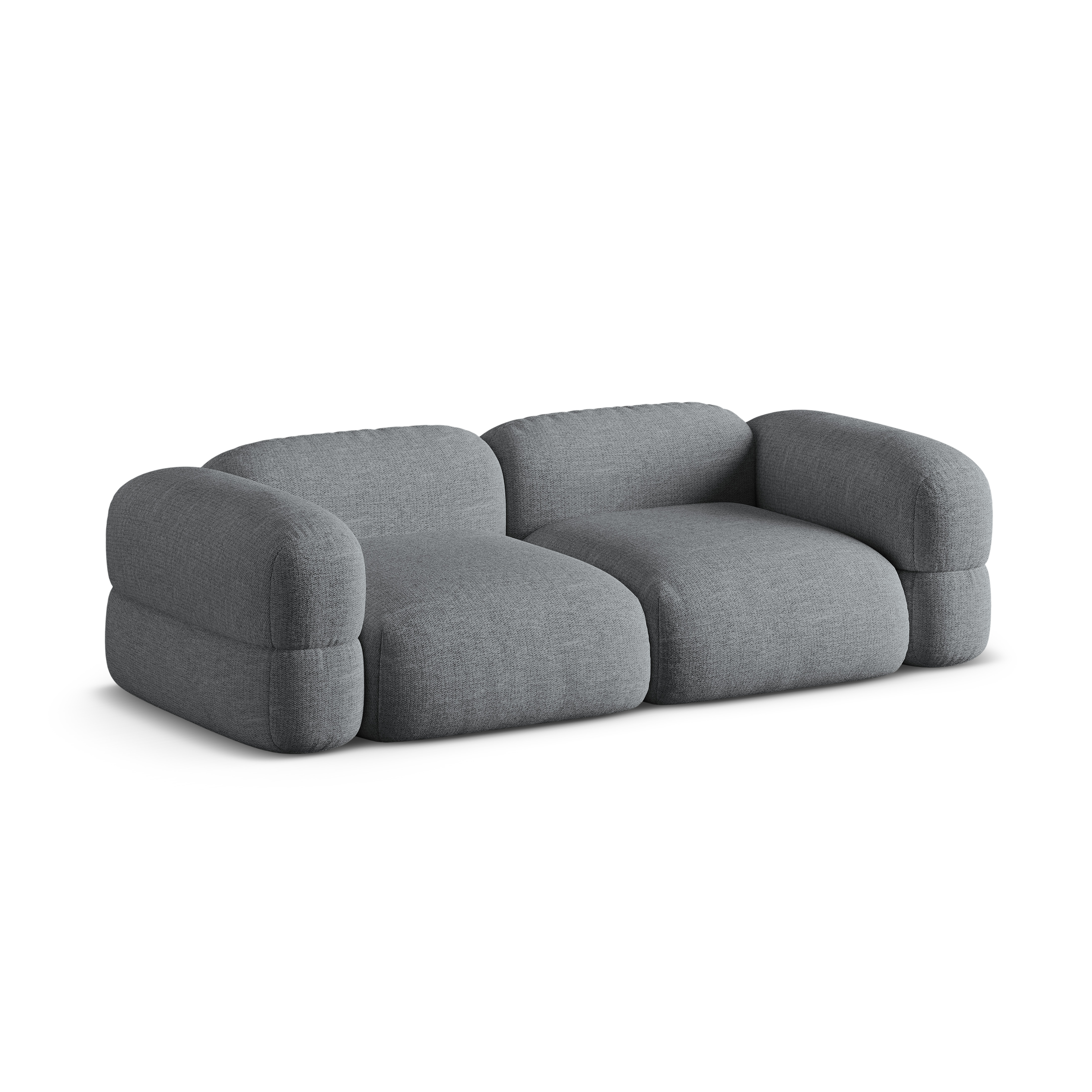 4-seater Sofa ROGER gray chenille