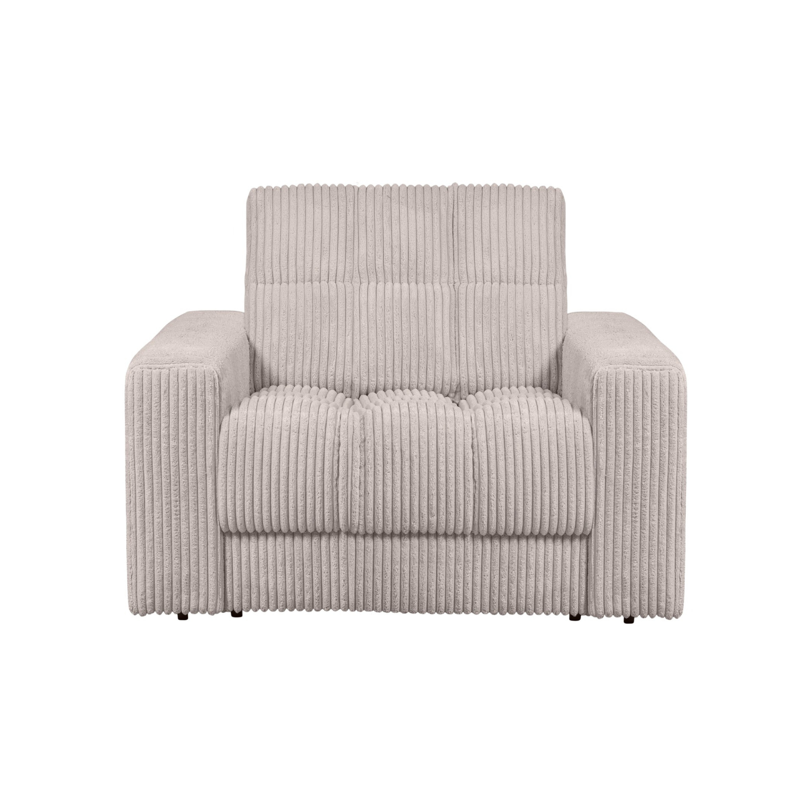 SECOND DATE cream corduroy armchair