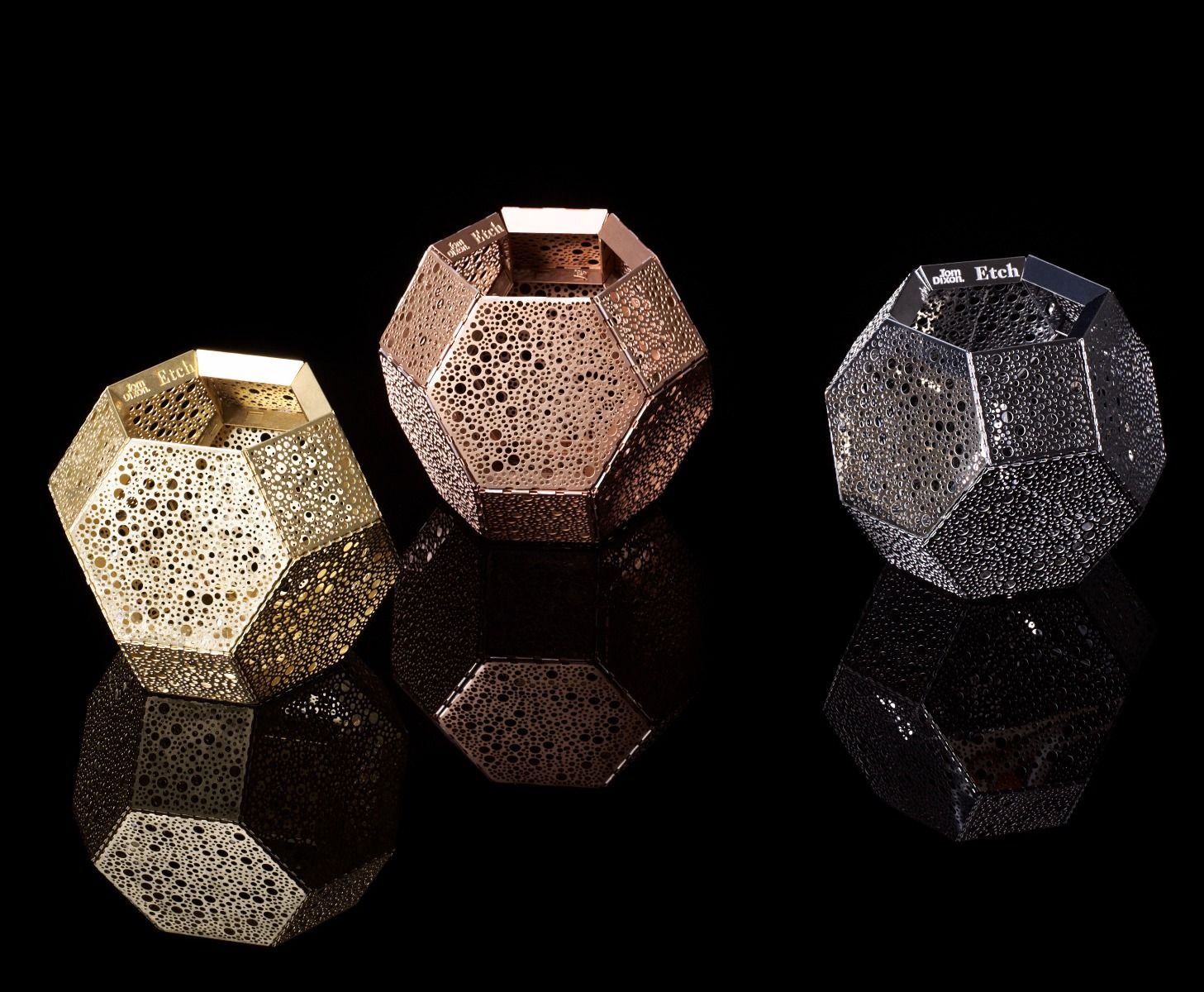 Świecznik ETCH mosiężny – Tom Dixon