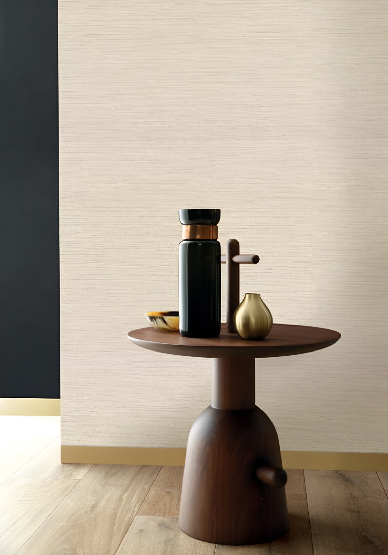 Textured wallpaper resembling canvas OCCITAN - SAND beige