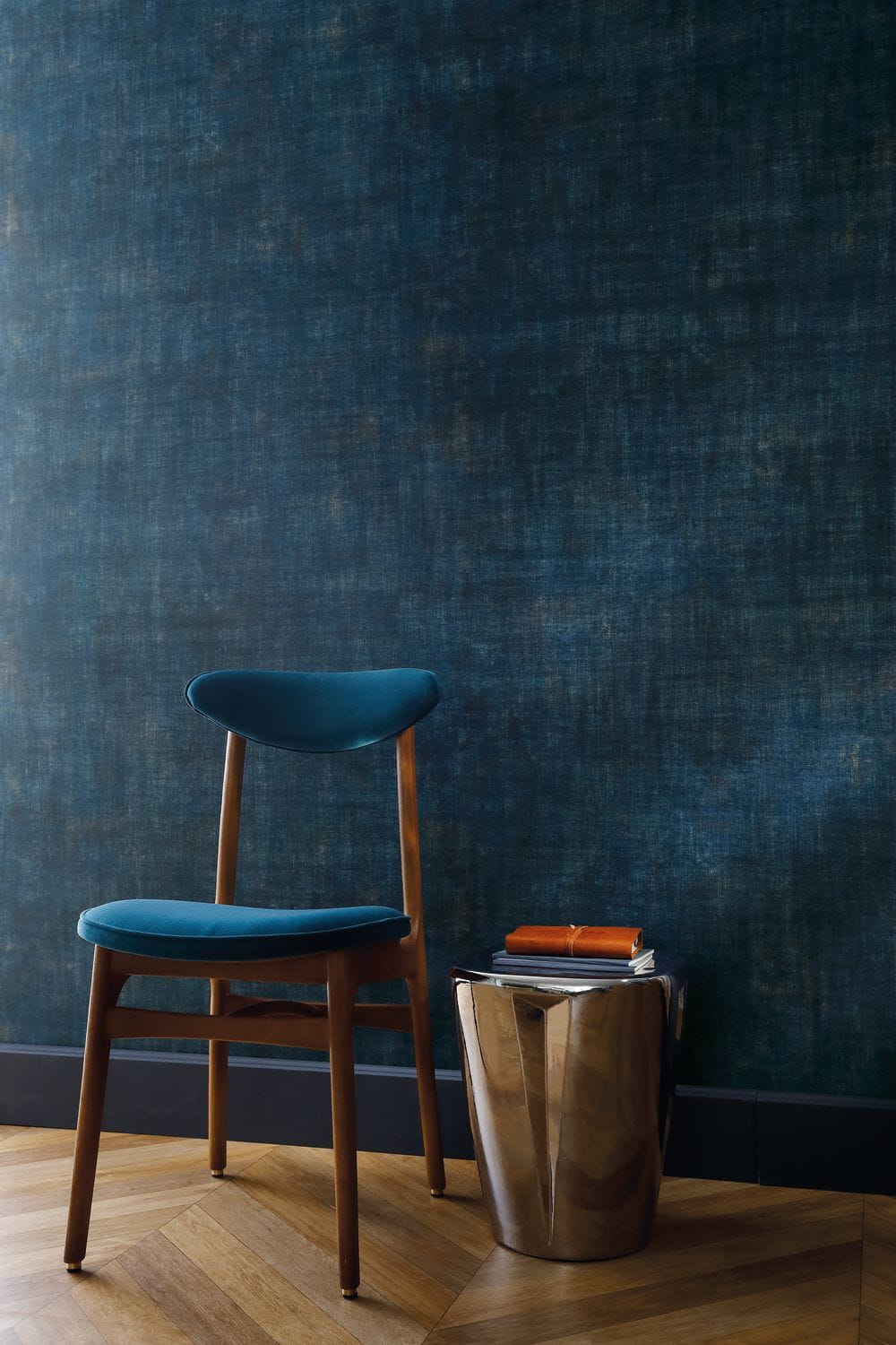 Structural wallpaper imitating canvas ISIS - GRAY BEIGE gray with beige