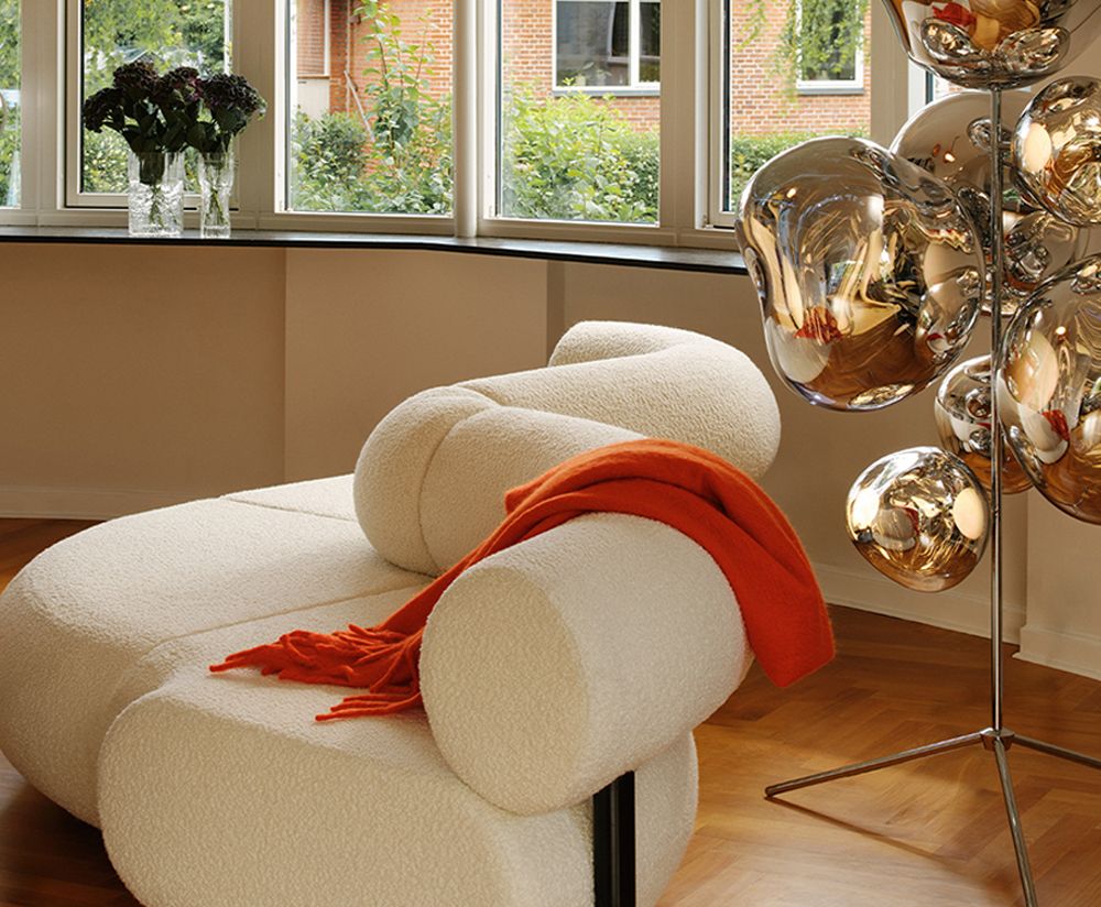 Fettmodulares Sofa - zentrales Polstermodul