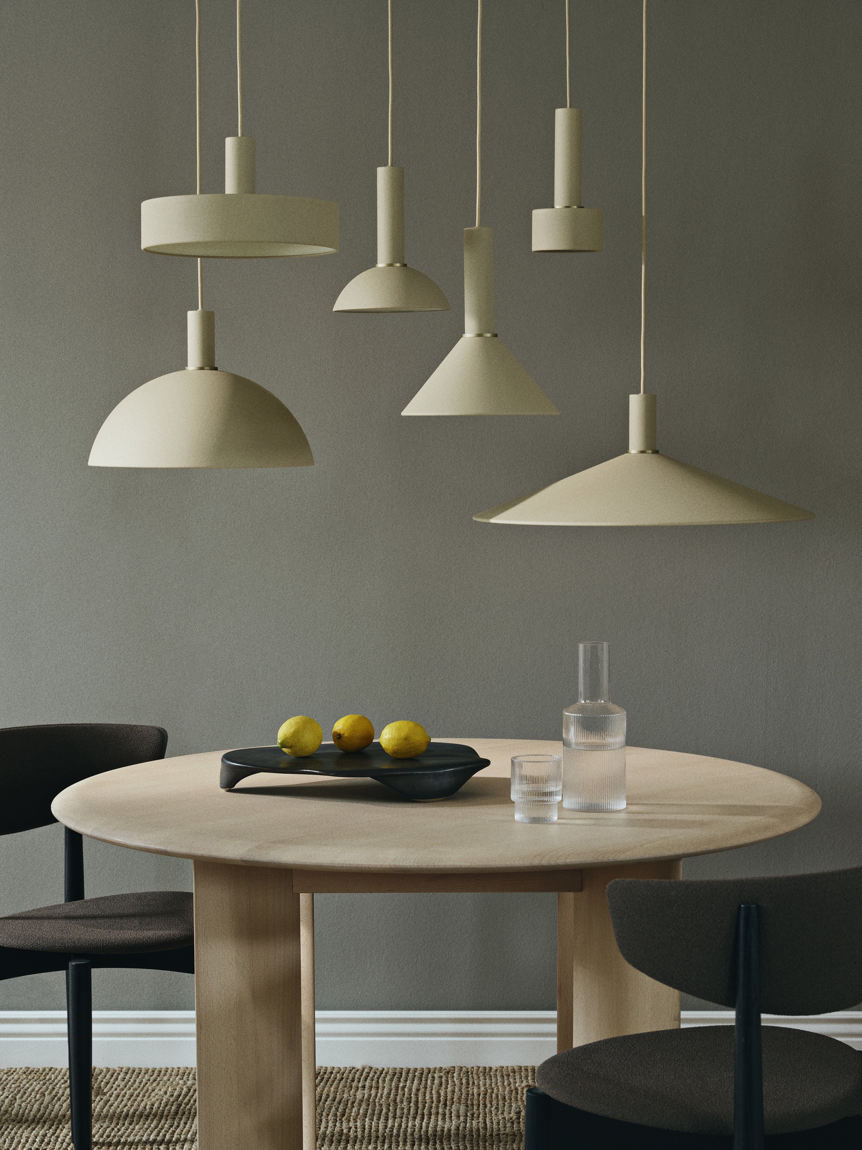 Collect hoop beige lampshade