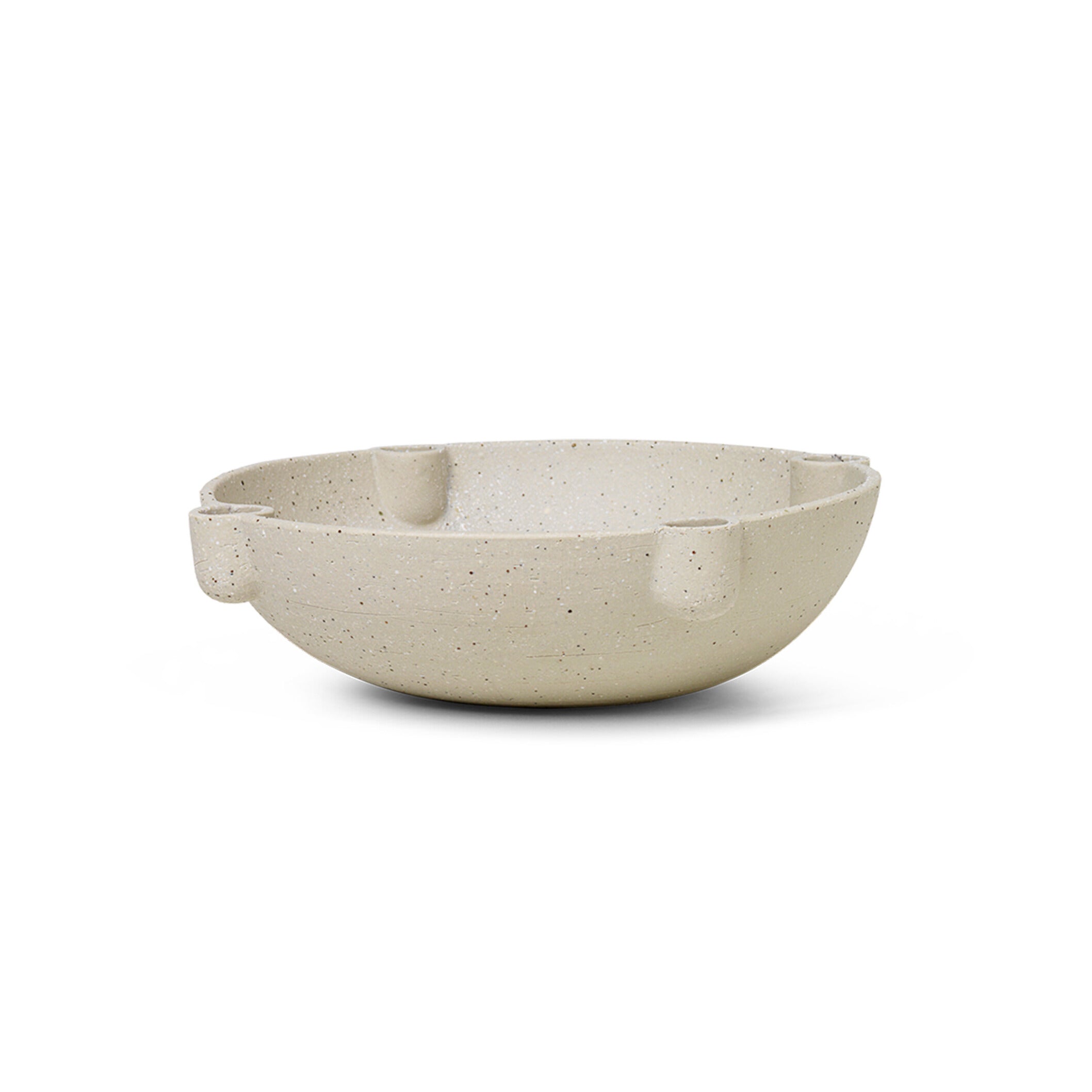 BOWL Candle Holder Sand Ceramic