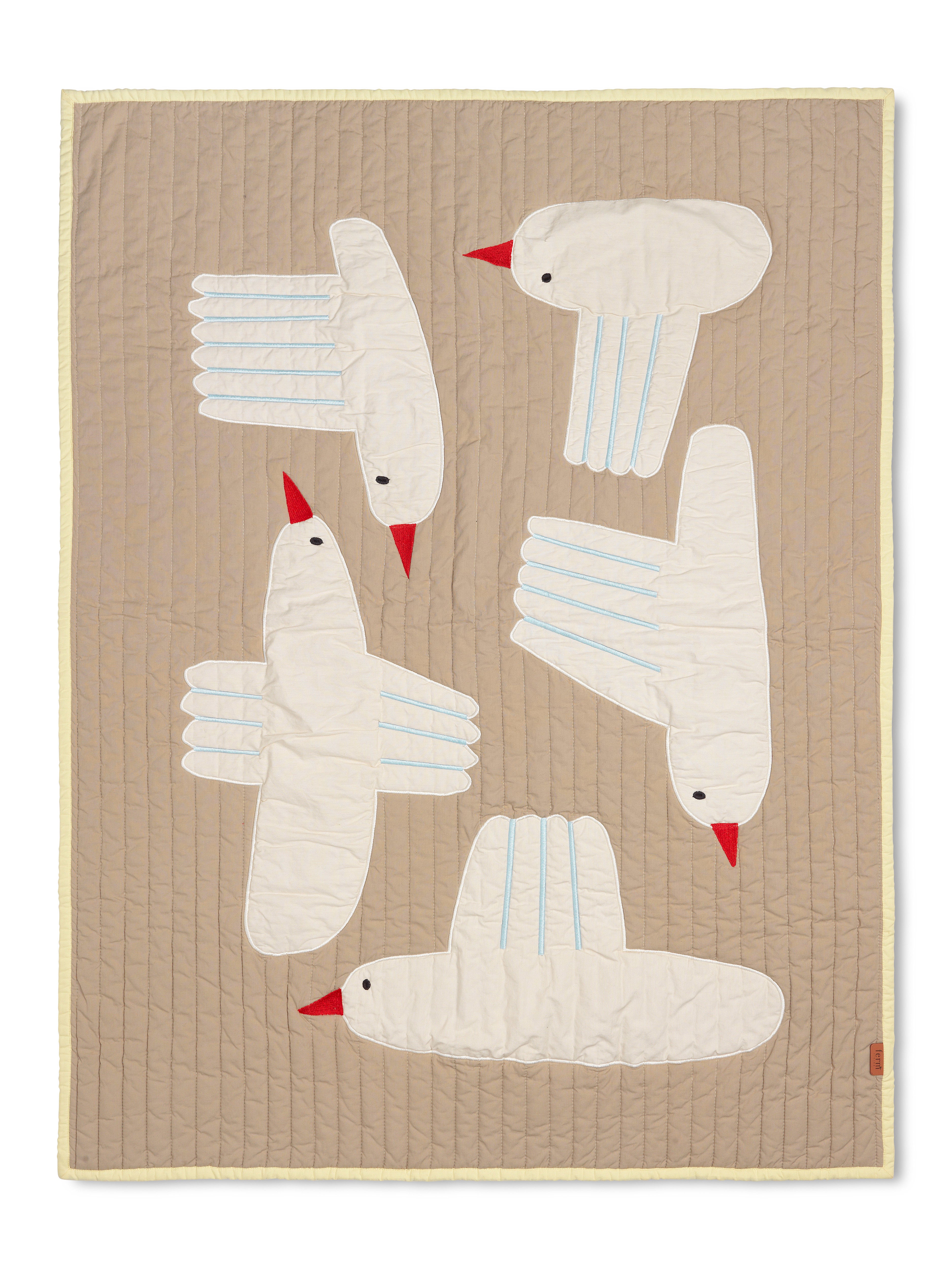 Gestepptes Überwurf BIRD beige