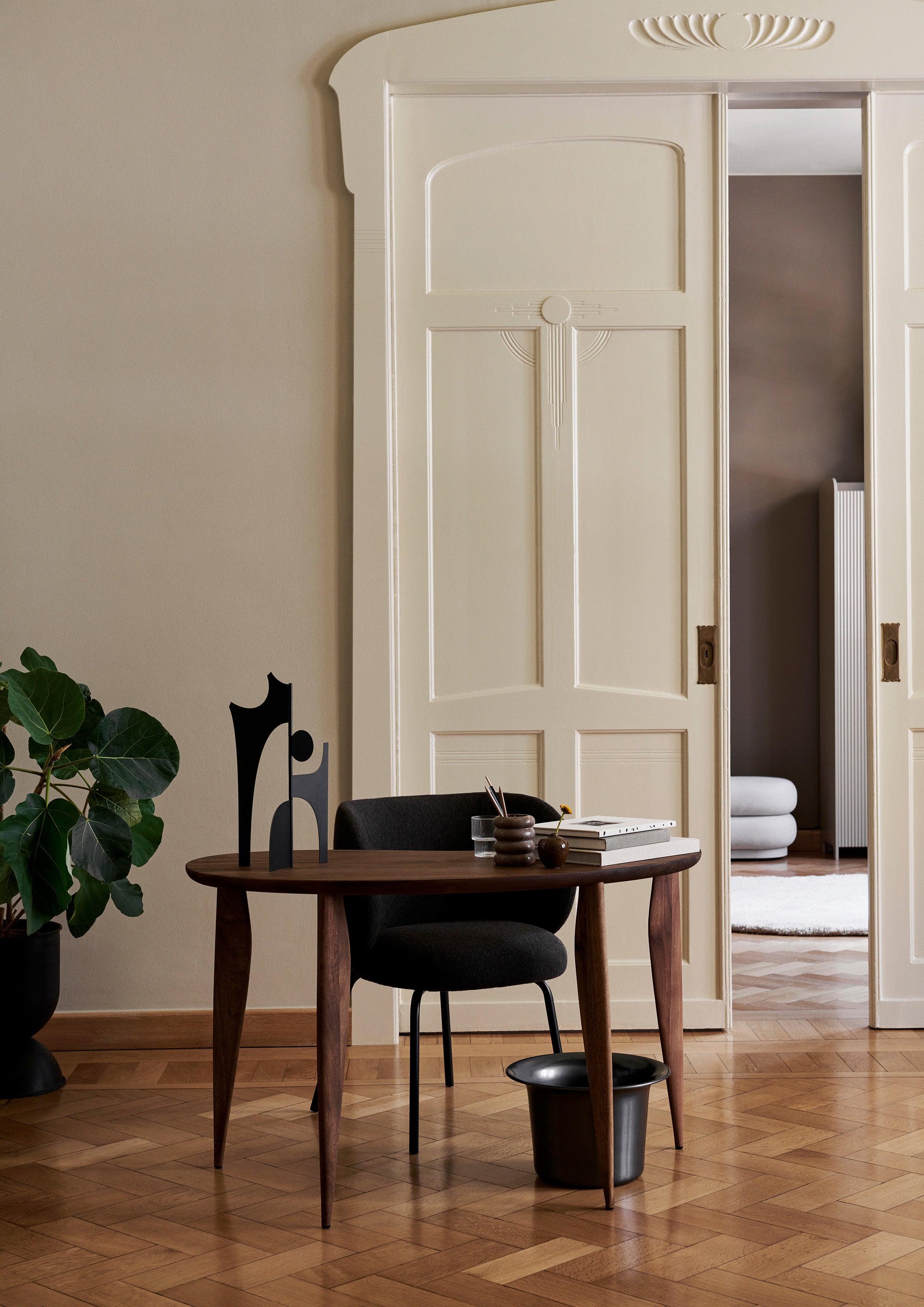 ALU-SPUN-KORB schwarz