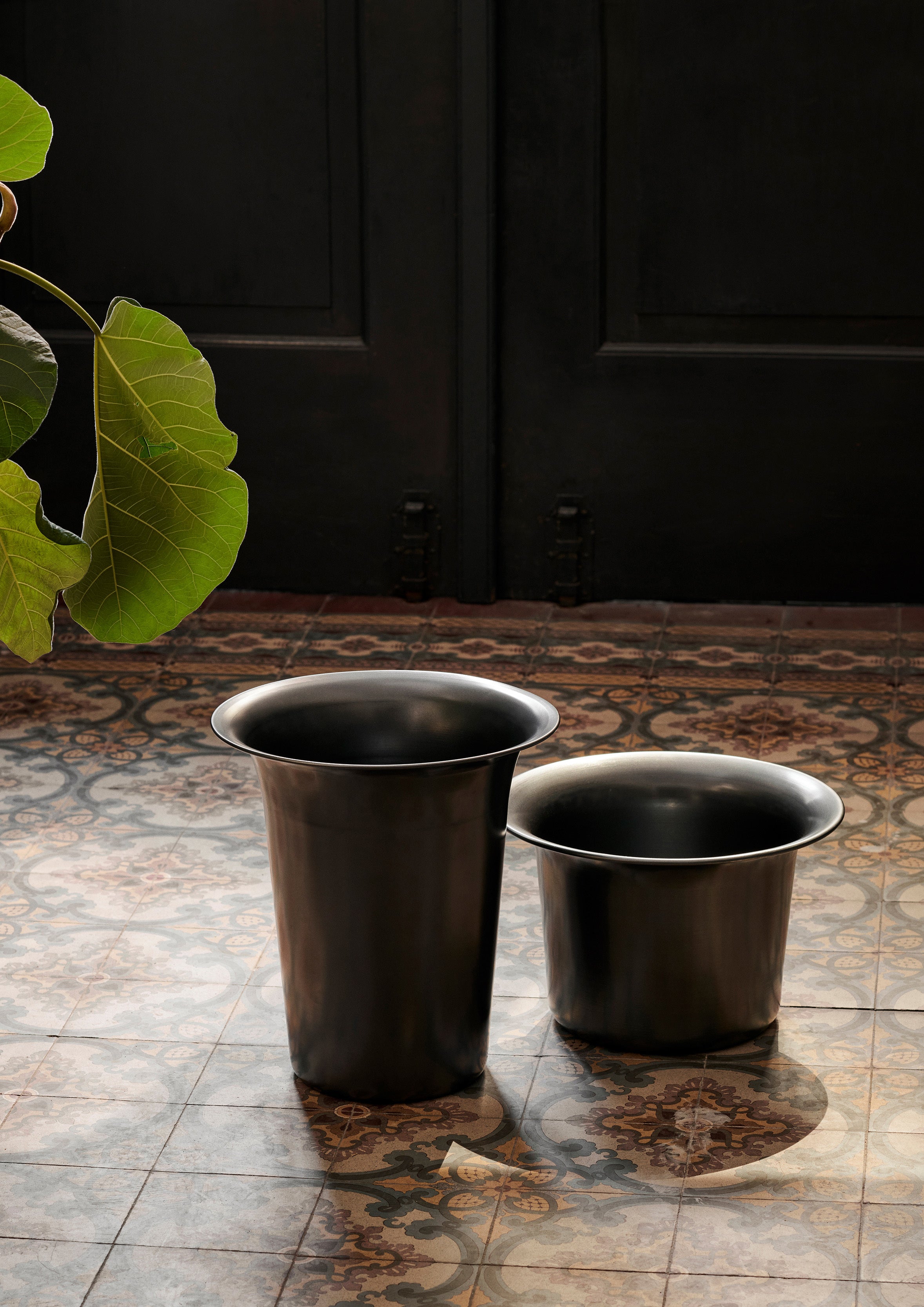 ALU-SPUN-KORB schwarz