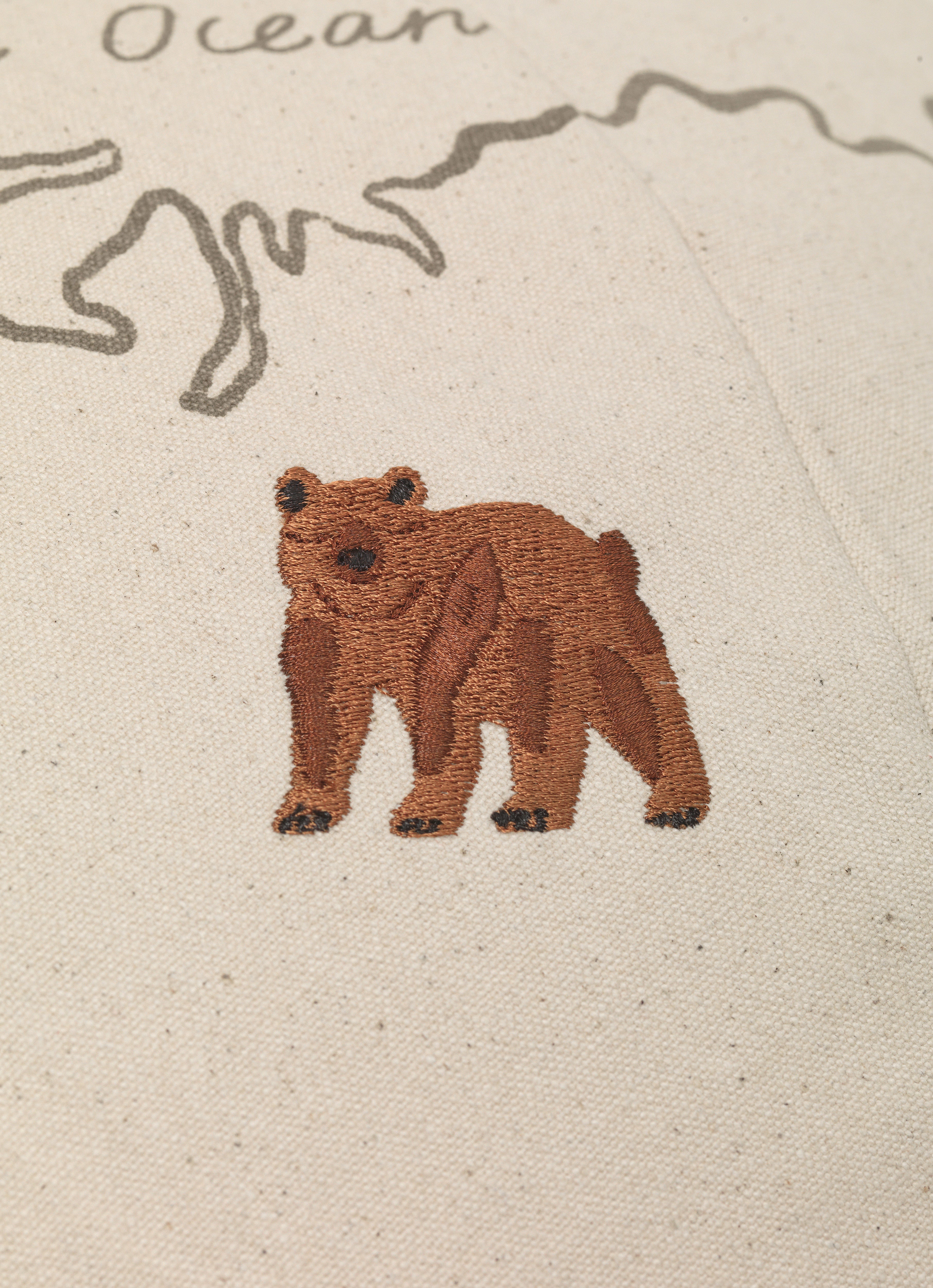 THE WORLD Pouf cremeweiß 