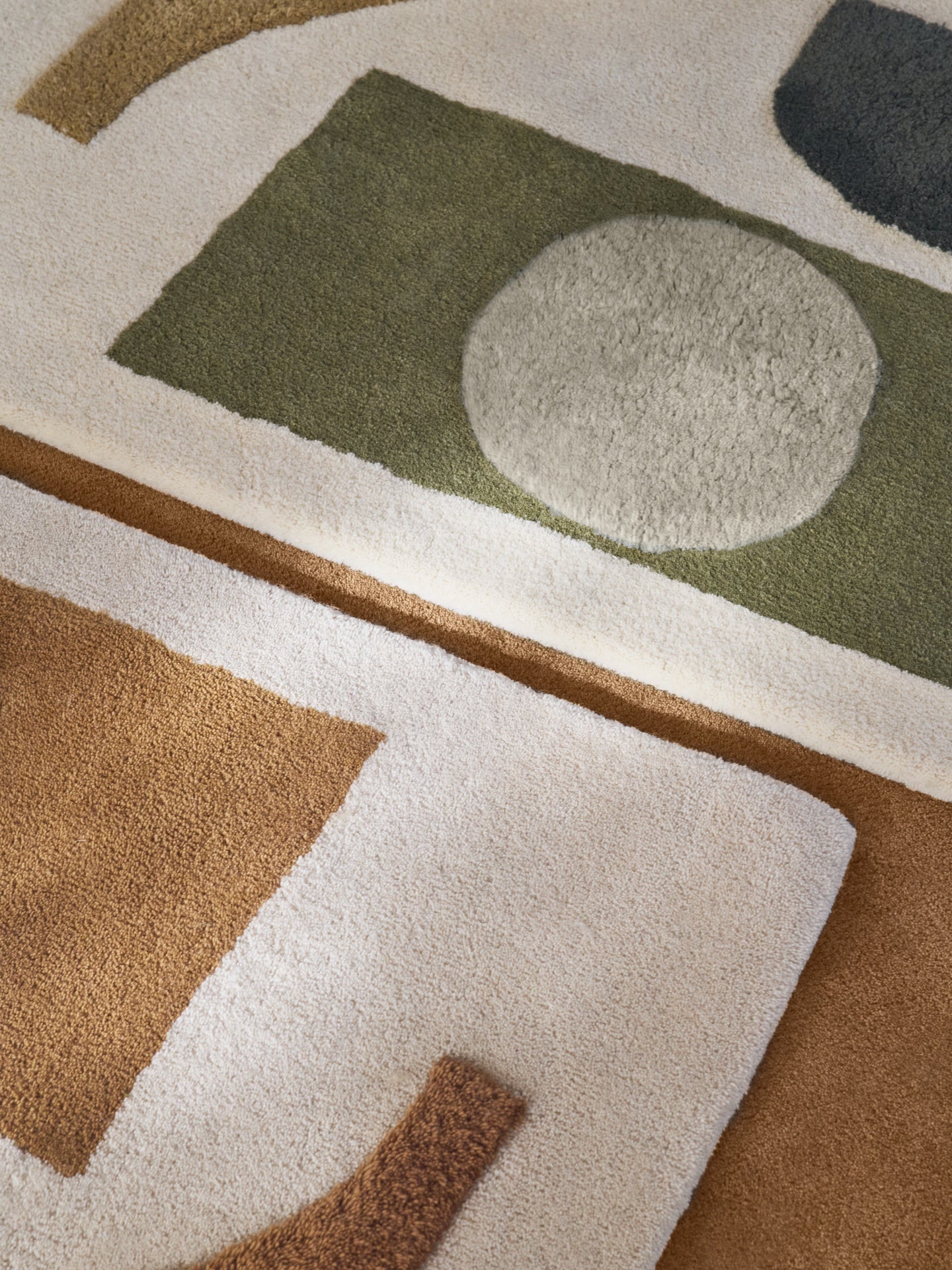 BLOCO Teppich Ziegel mit Beige 