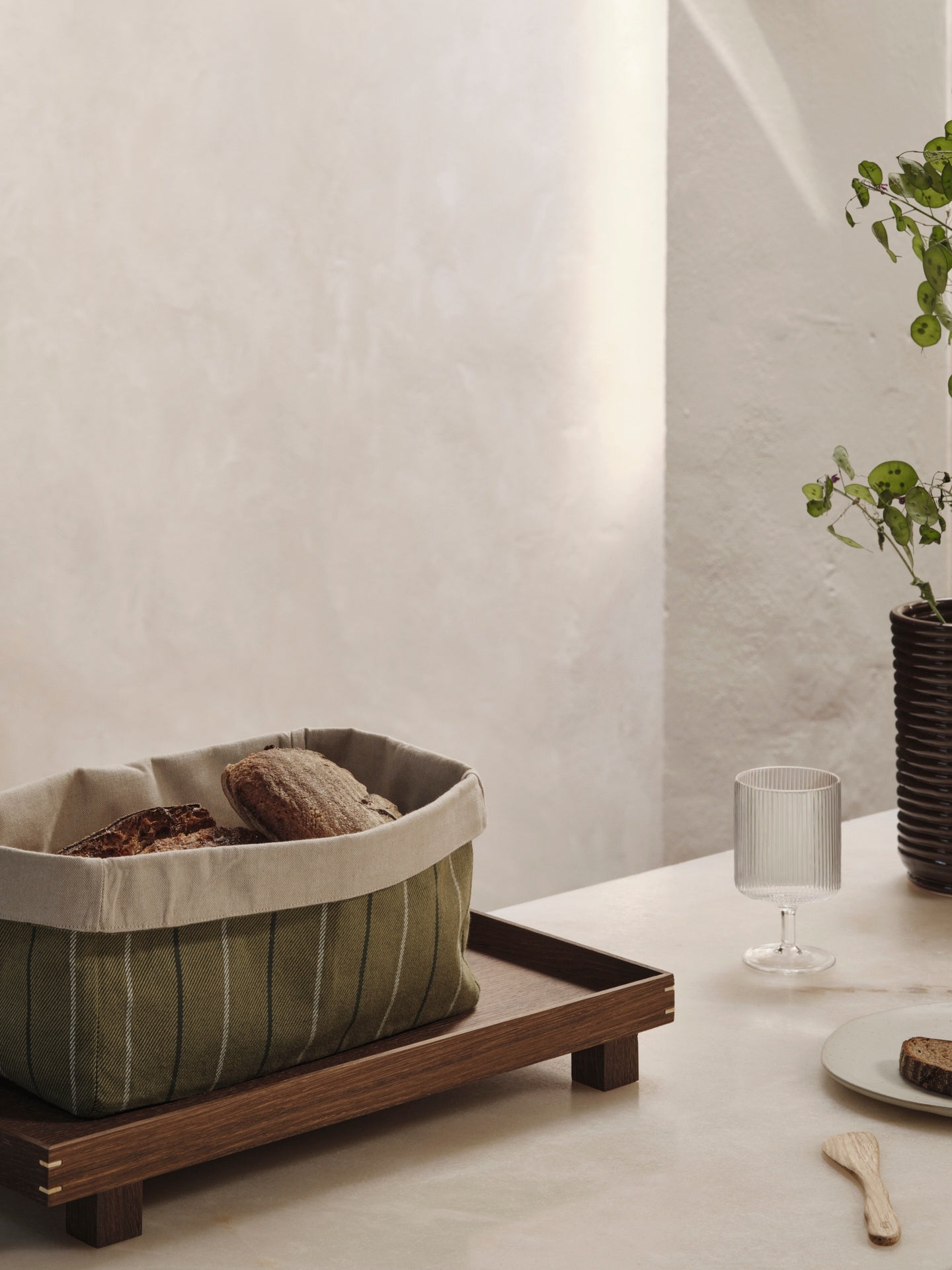 Tray bon wooden smoked oak