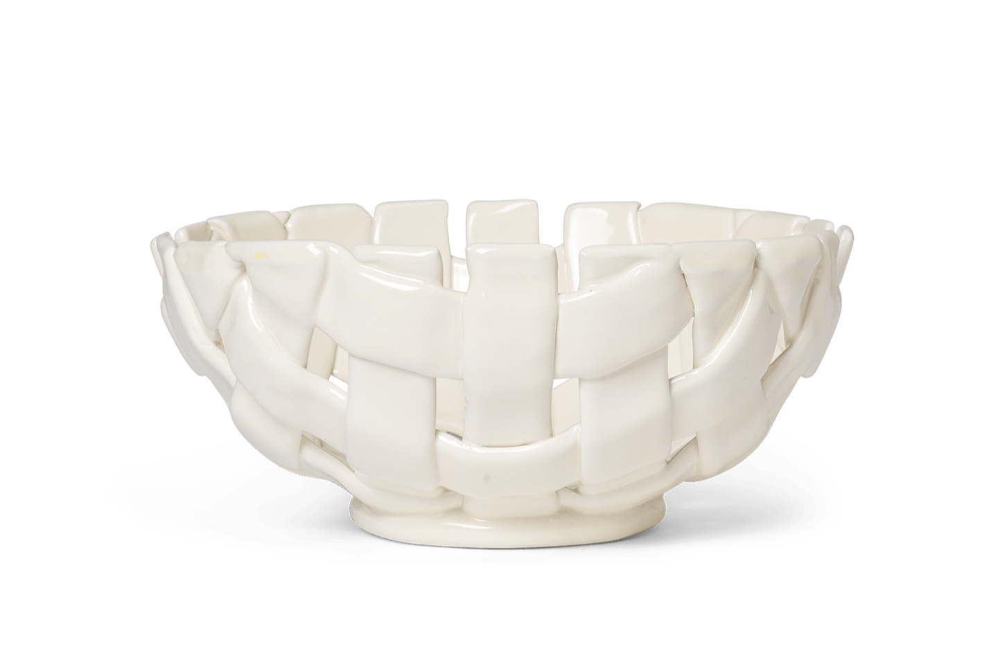 PLAIT Schale cremeweiß