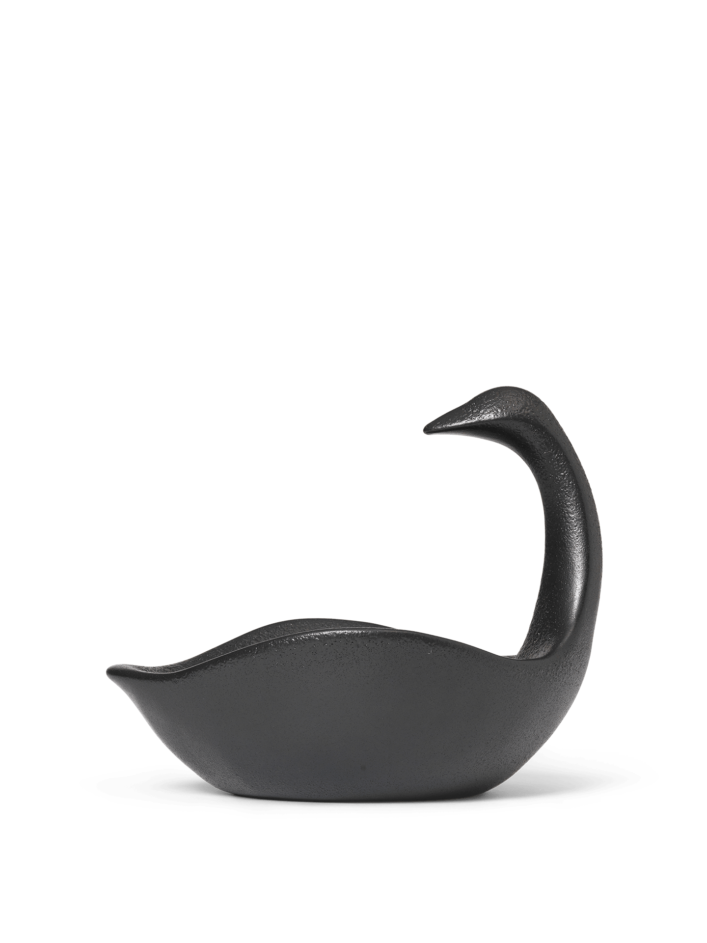 SWAN CENTREPIECE decorative bowl black