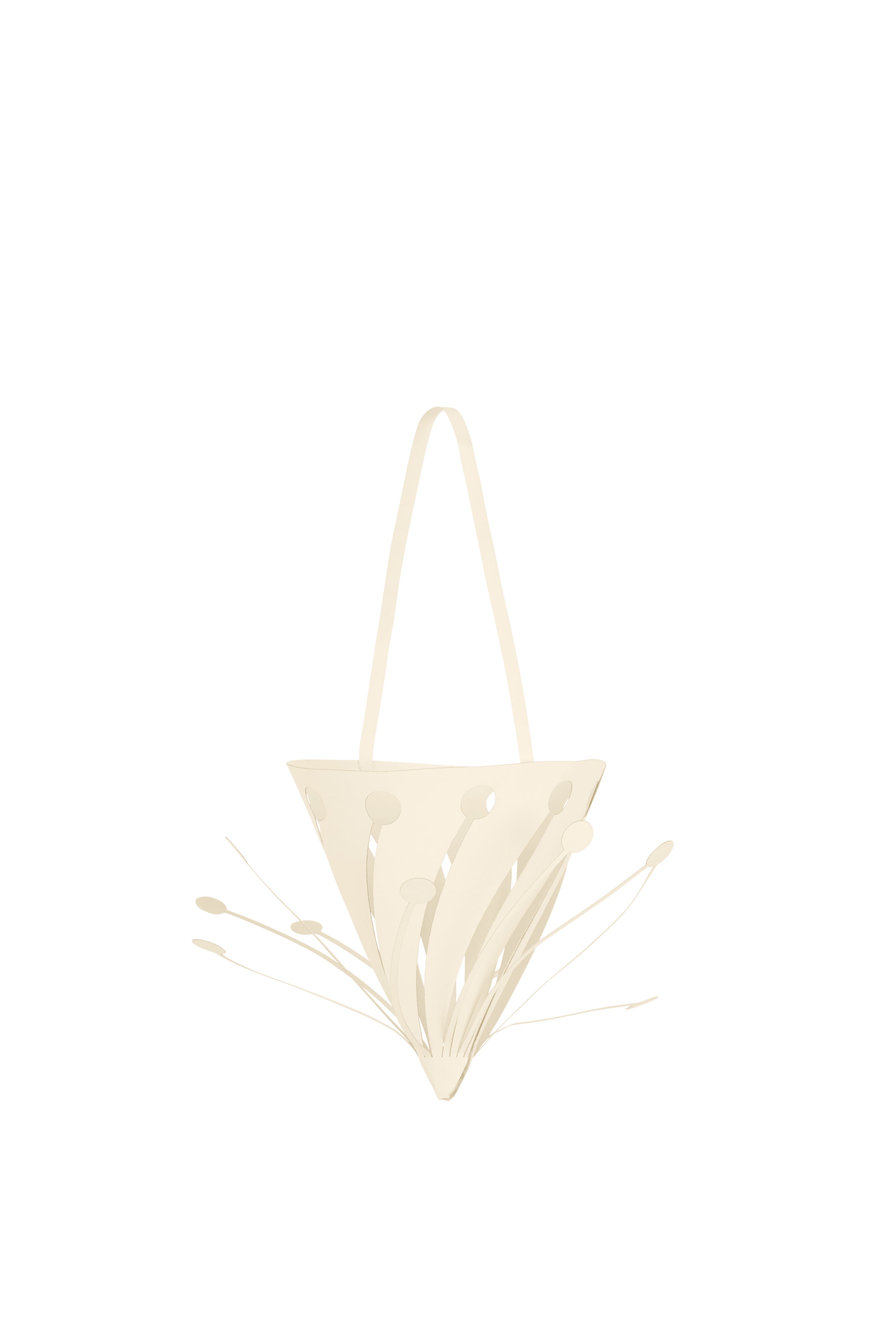 Set von Weihnachtsbaumdekorationen CHRISTMAS PAPER CONES weiß