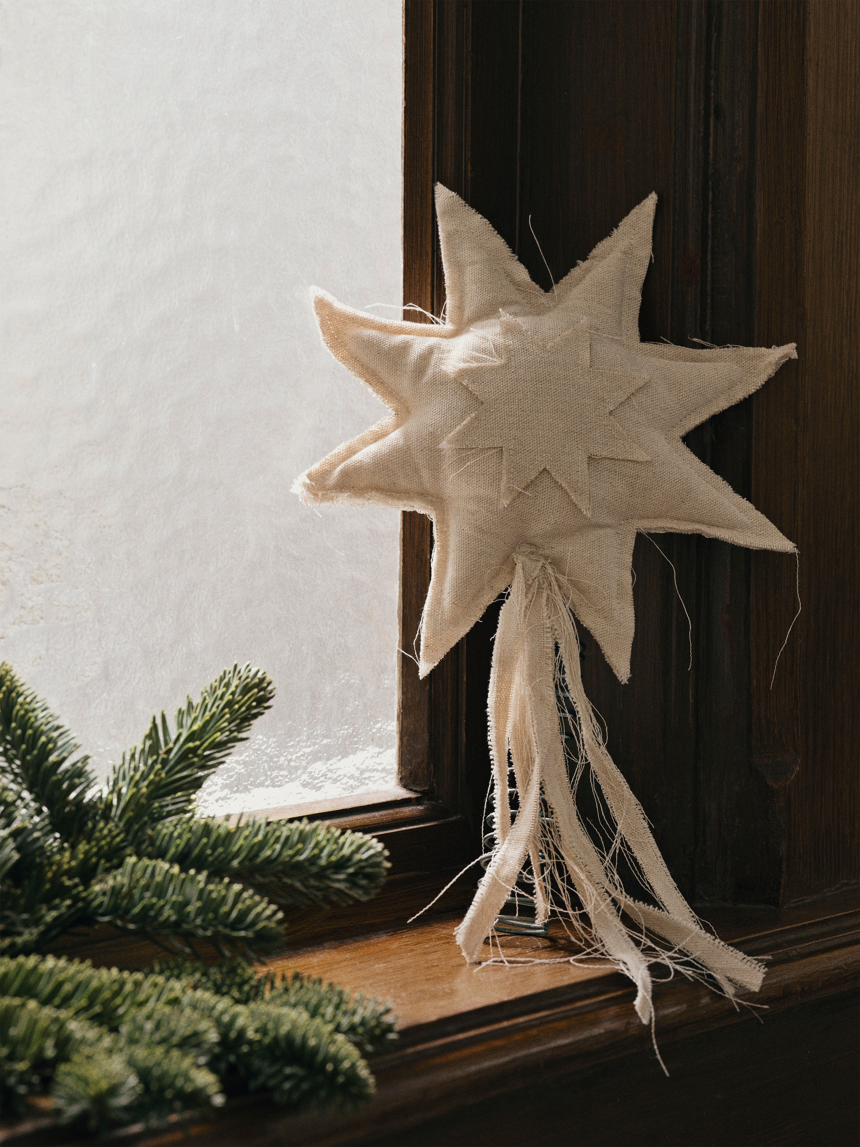 Weihnachtsbaumstern VELA Baumwolle