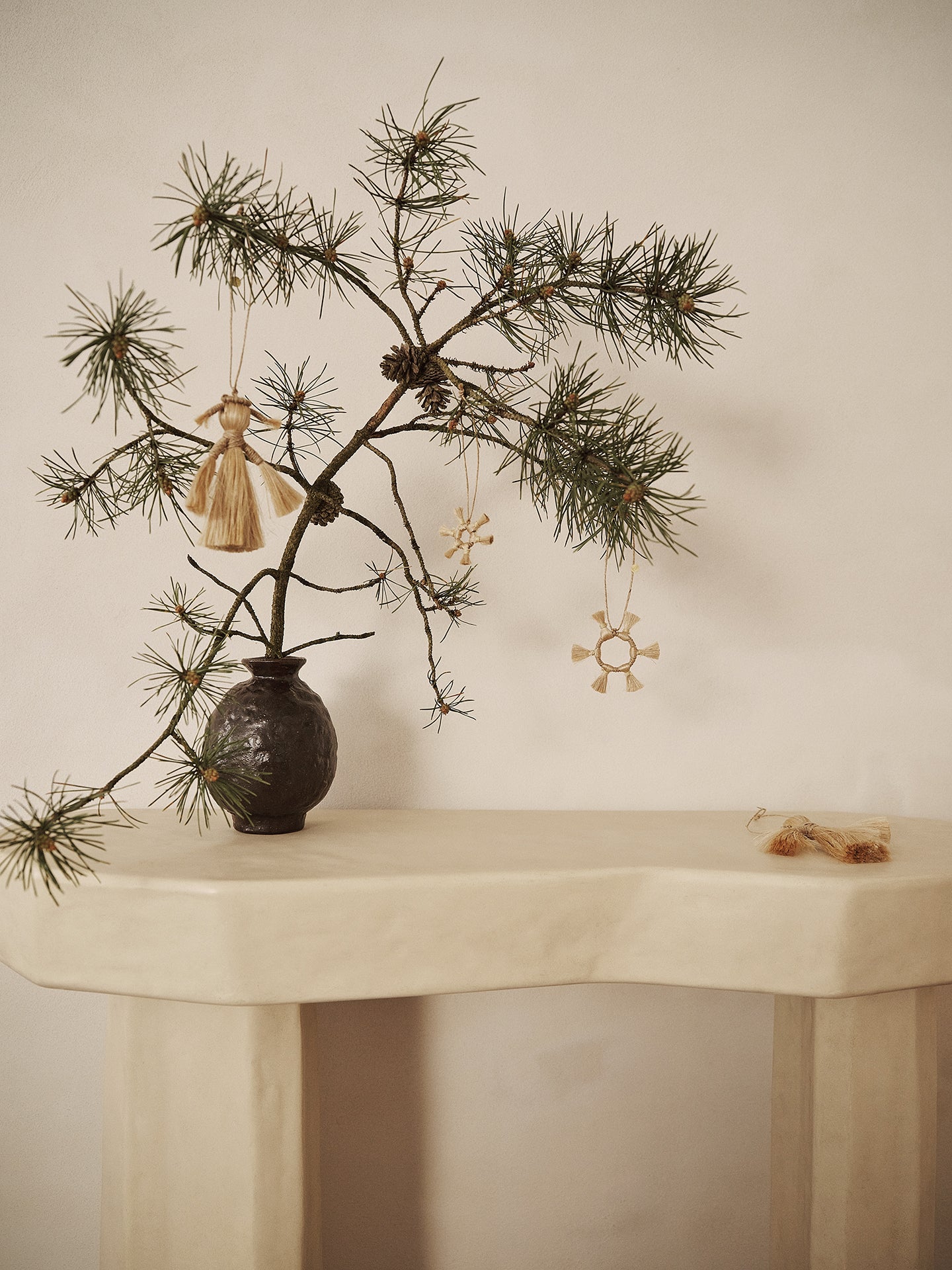 JUTE STARS jute Christmas decoration set