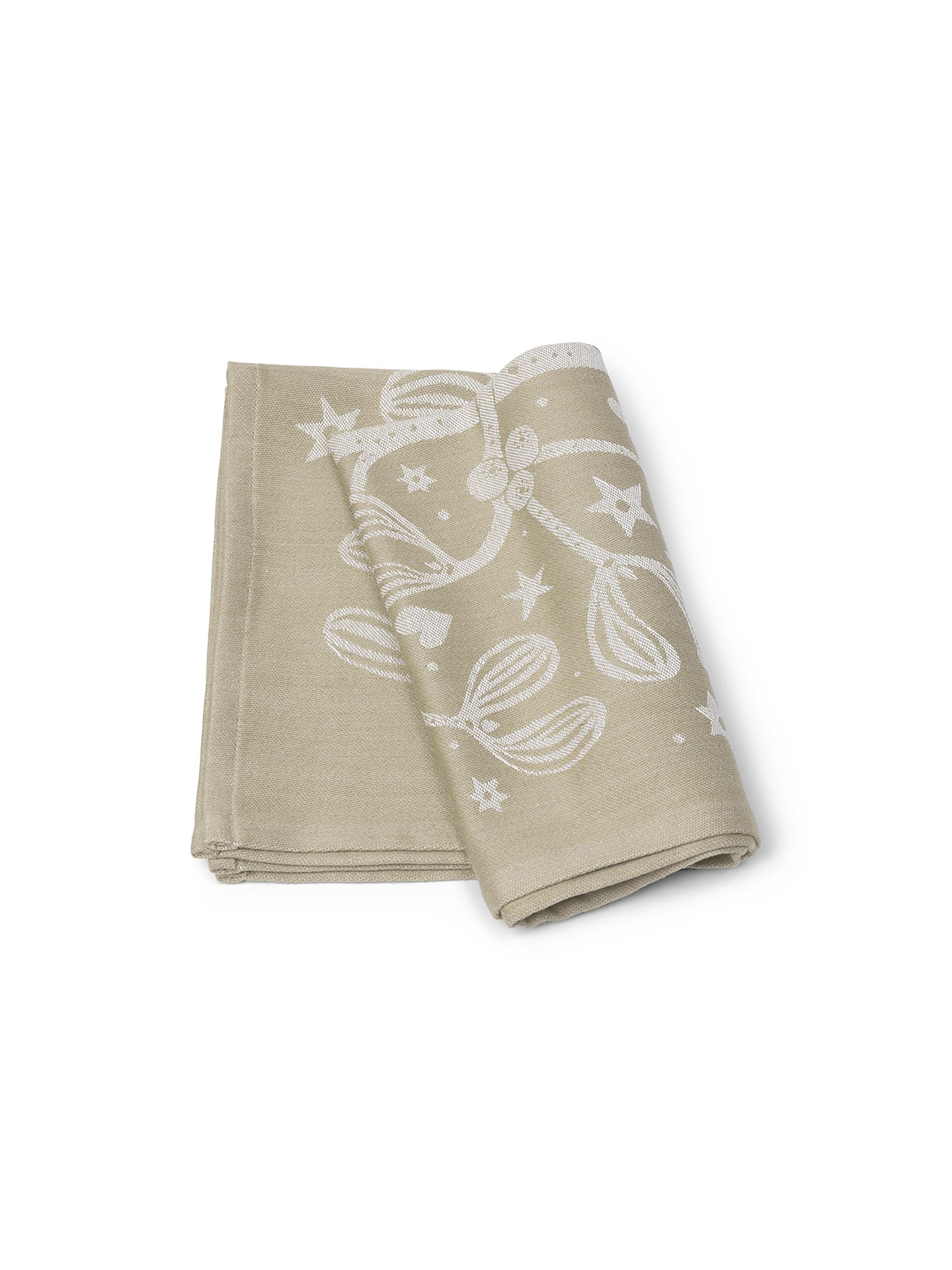 Holiday Kitchen Towel MISTLETOE Sand