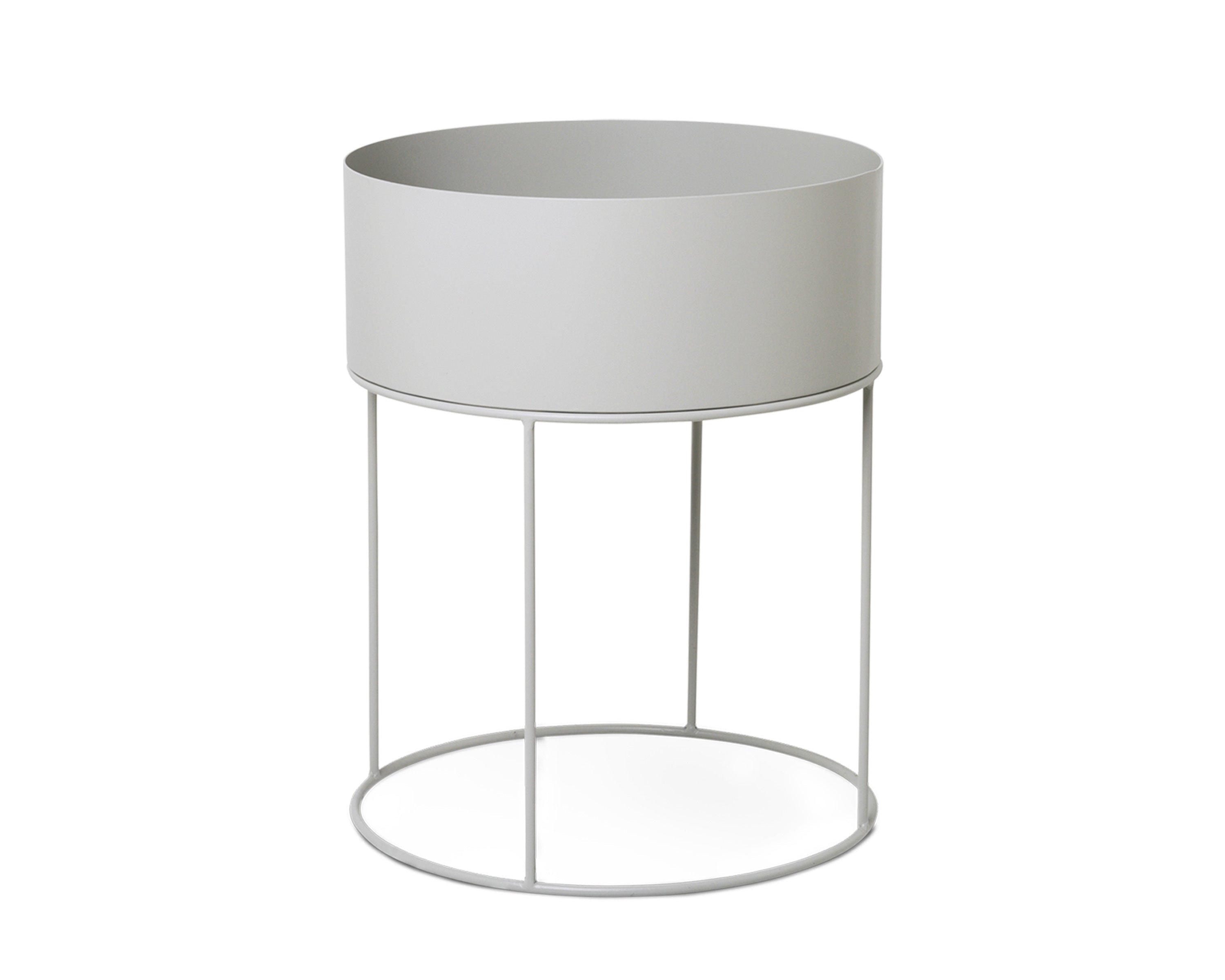 Round planter PLANT BOX ROUND light gray