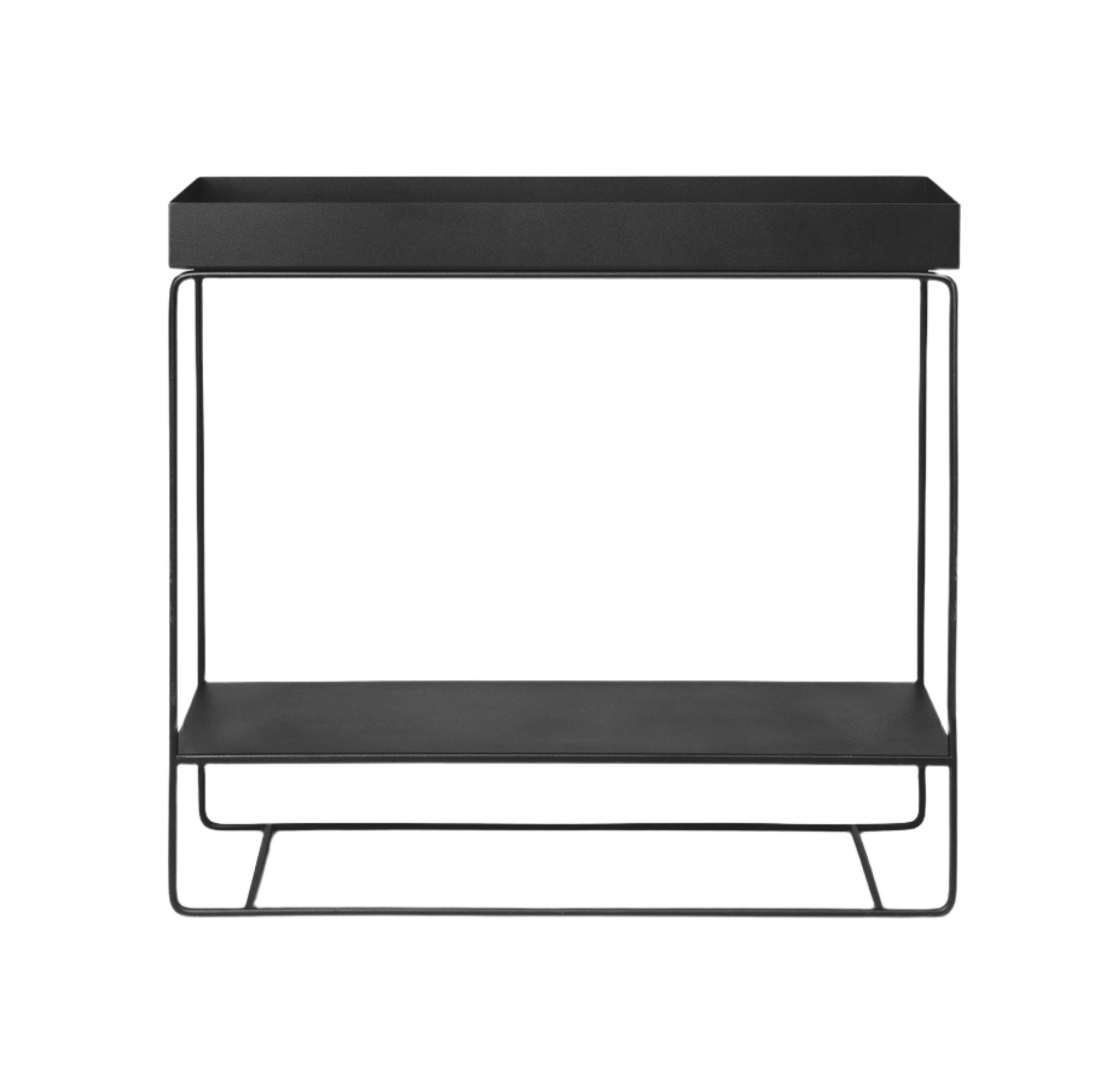PLANT BOX TWO-TIER Konsole schwarz