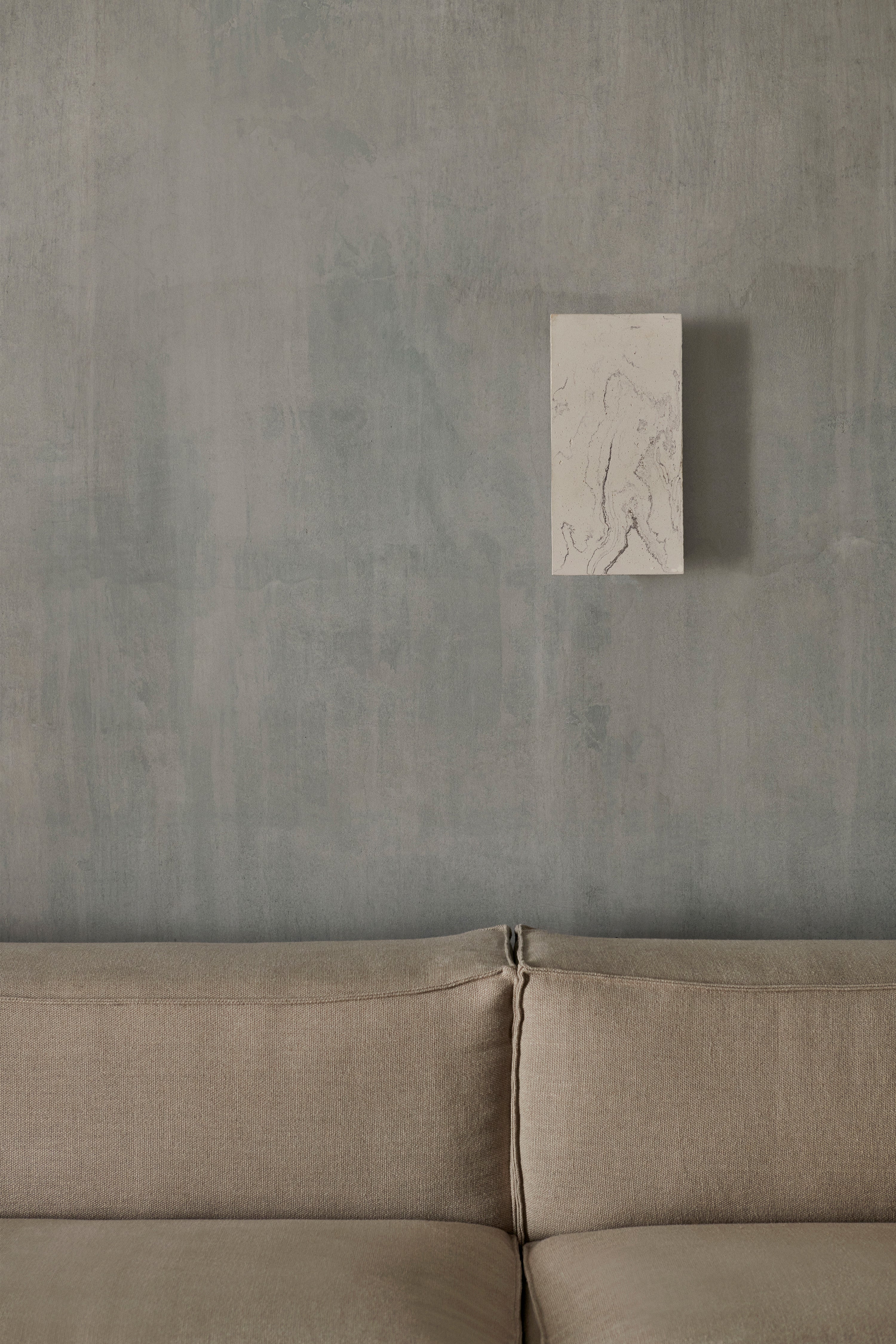 ARGILLA wall lamp in marble white