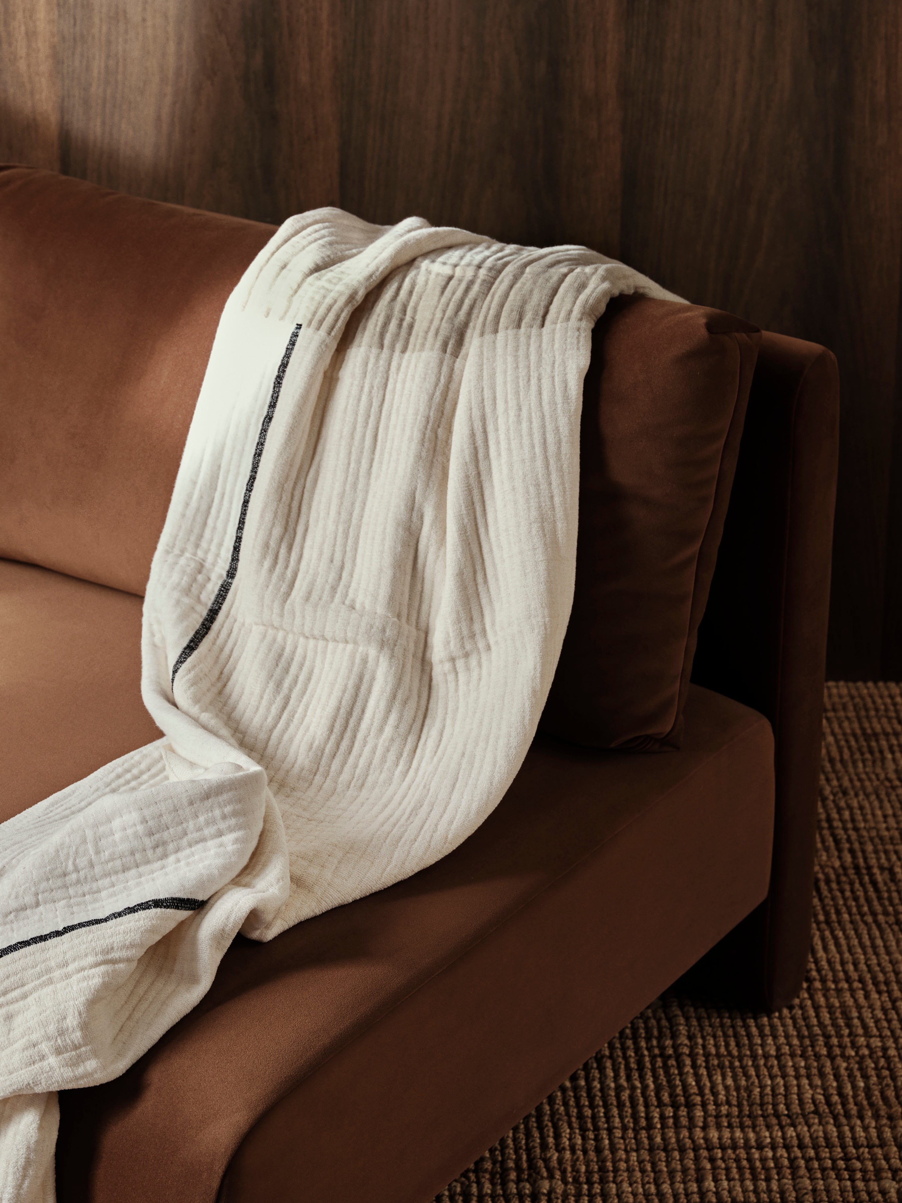 Dase modulares Sofa - Baumwollwäsche beige Eckelement