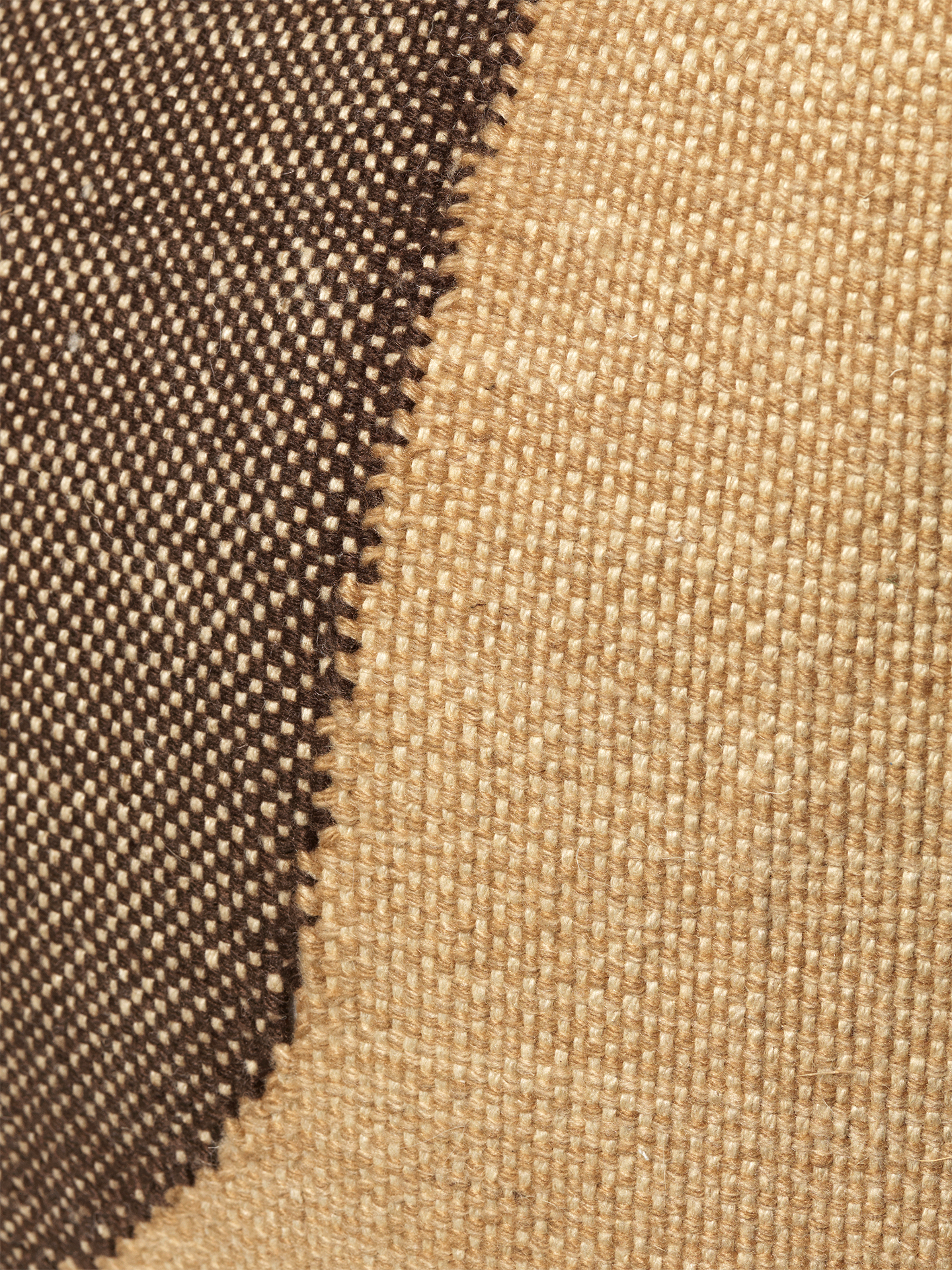 Puff FORENE ZYLINDER beige mit Schokoladenfarbe