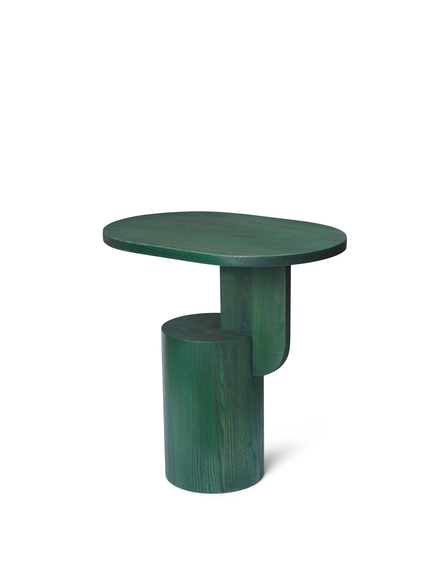 Stolik boczny INSERT zielone drewno jesionowe do salonu – ferm LIVING