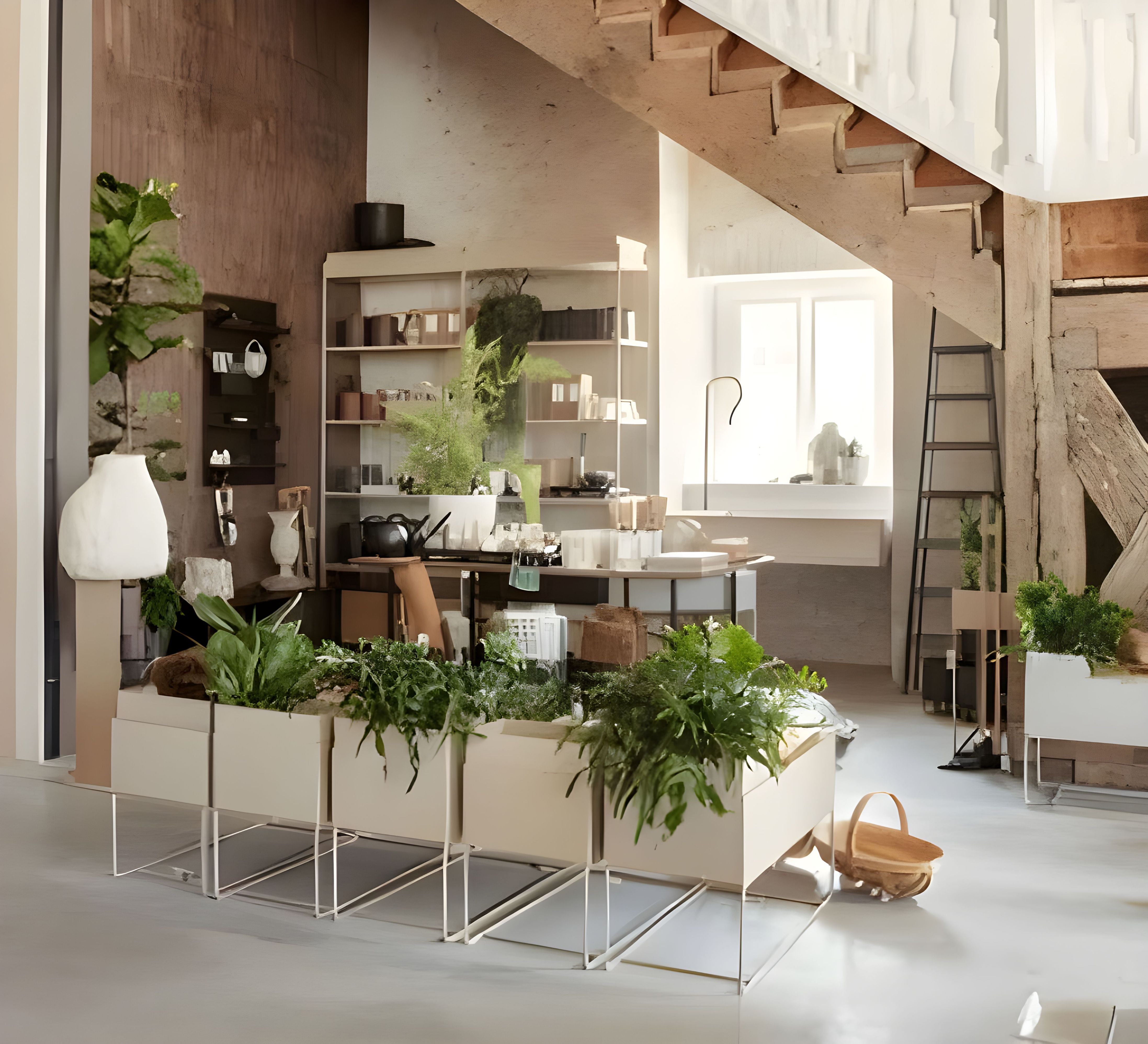 PLANT BOX Blumentopf beige