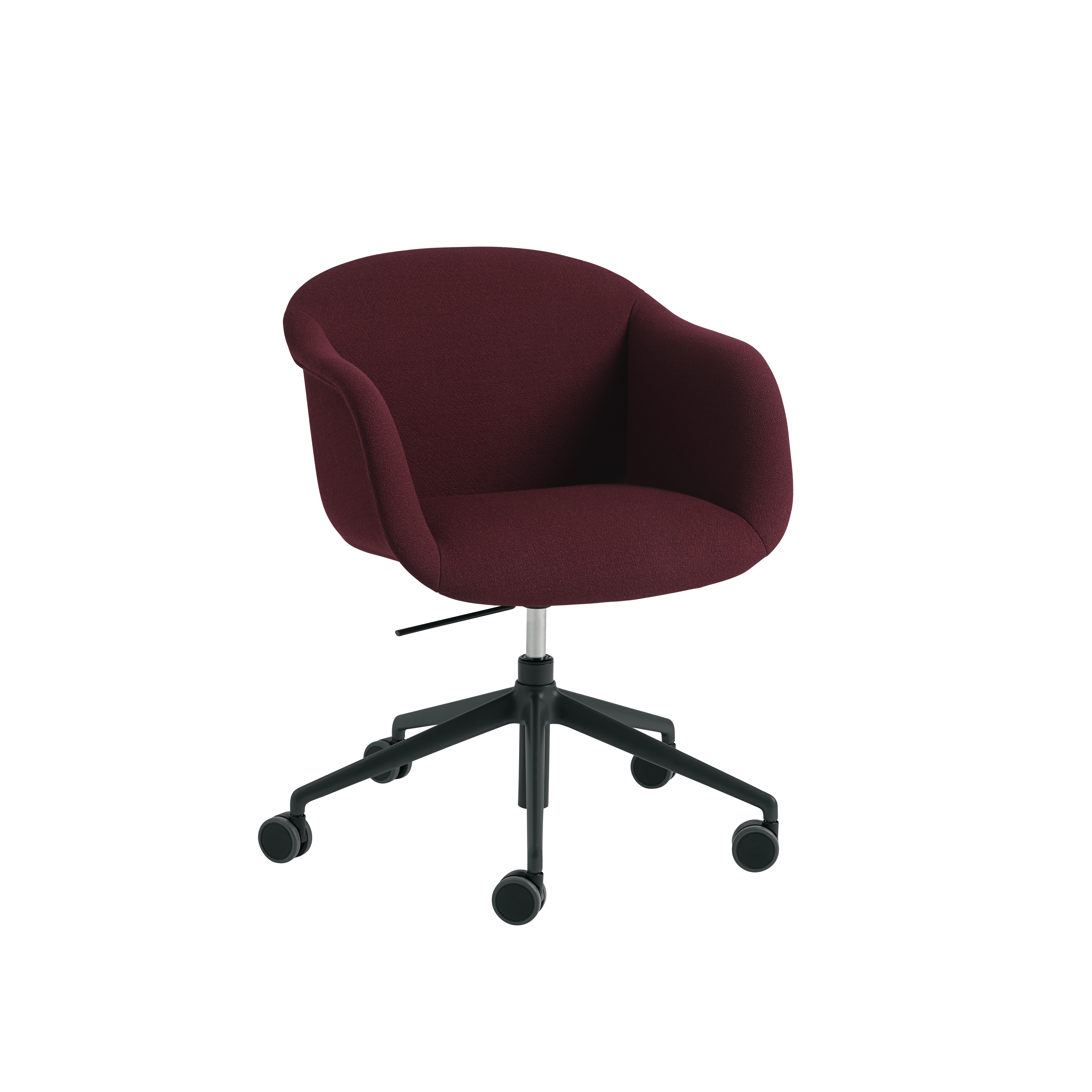 FIBER SOFT Swivel Chair with Armrests - Customizable with Rolling Base and Height Adjustment