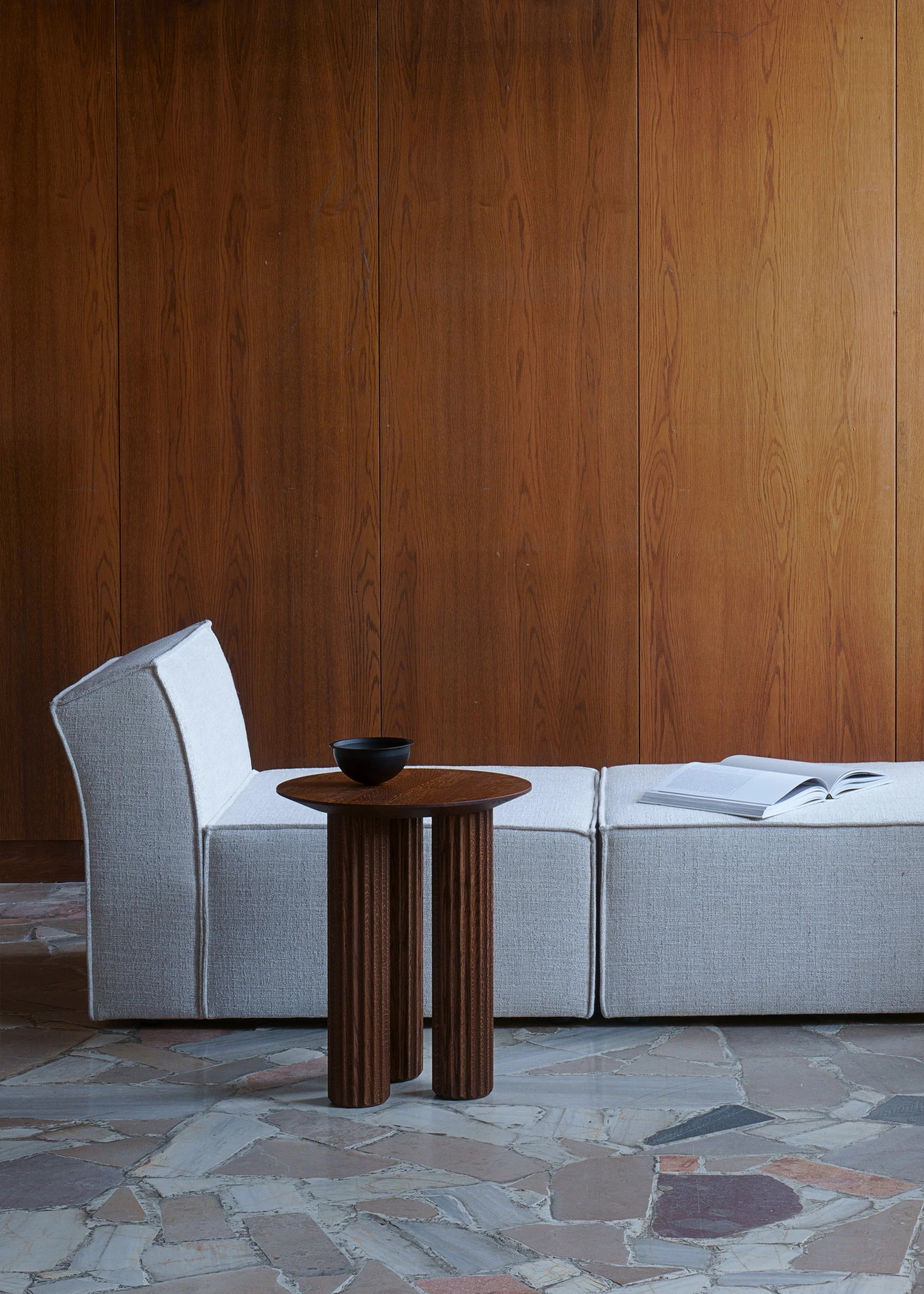 FILAR Side Table Dark Oak Wood