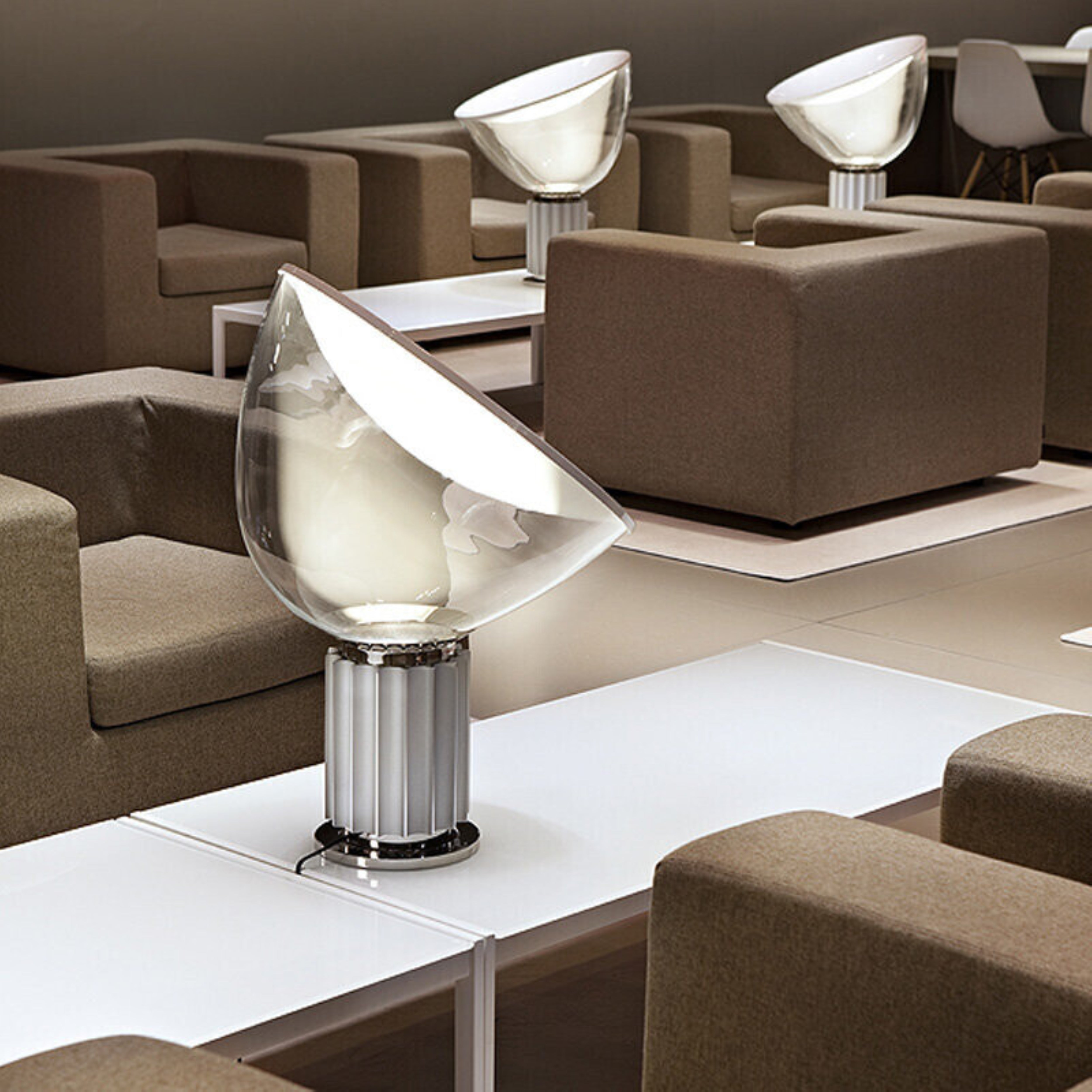 Tischlampe TACCIA PMMA silber