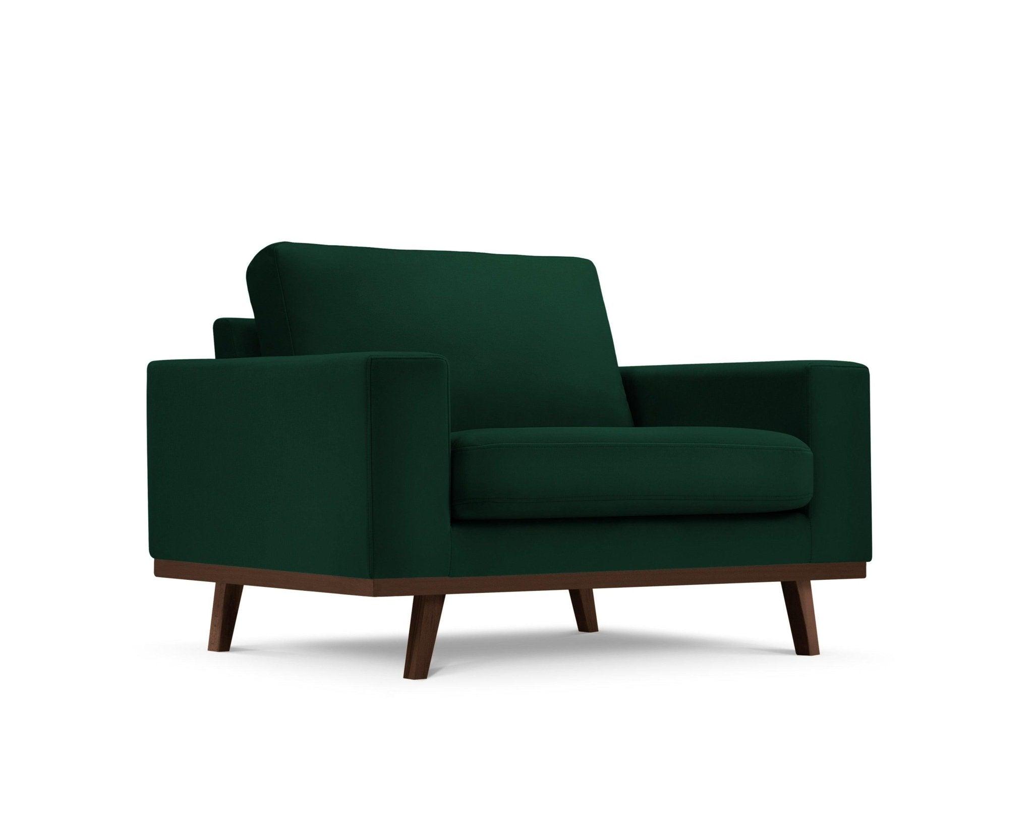 Fotel aksamitny HEBE butelkowa zieleń Mazzini Sofas    Eye on Design