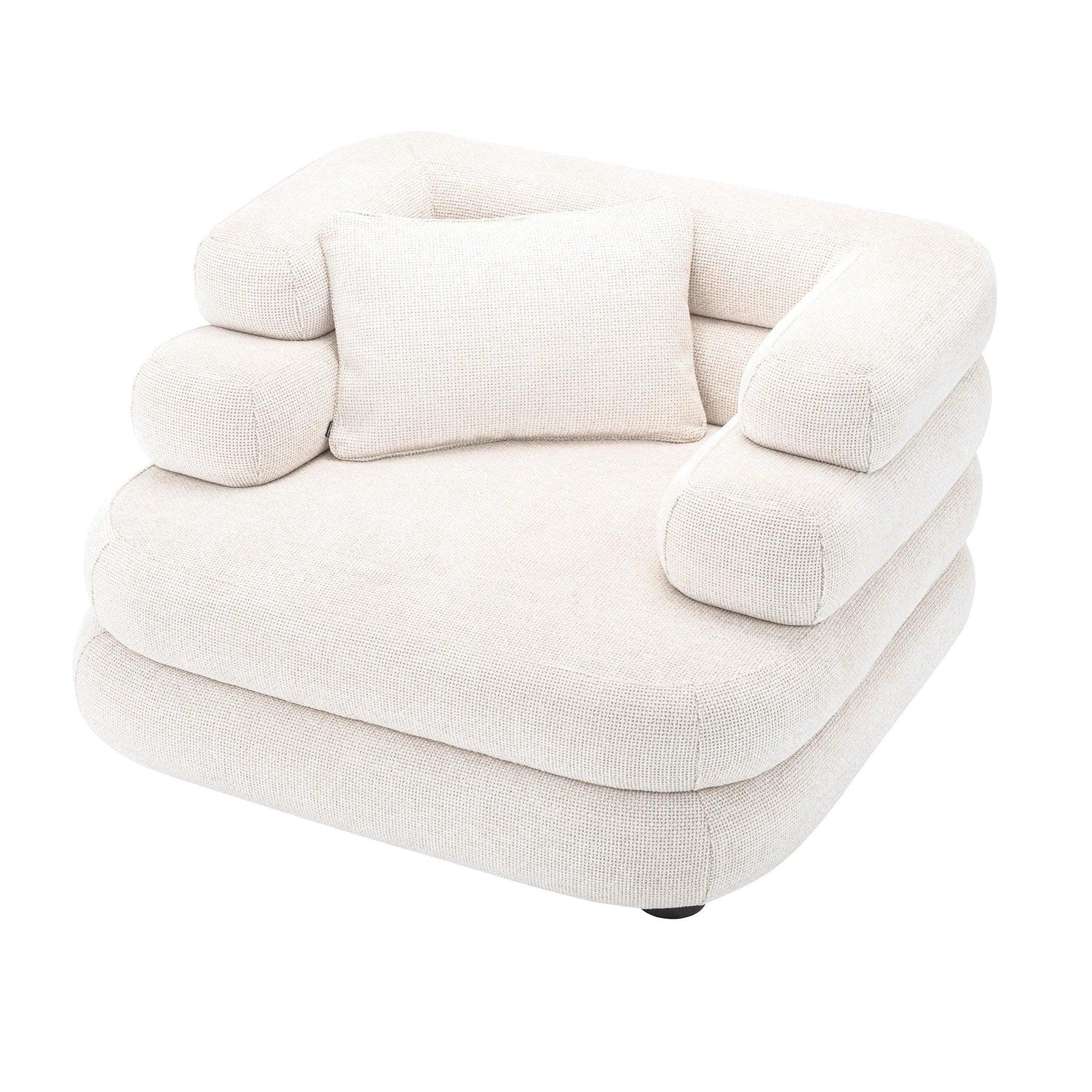 Fotel MALAGA biały Eichholtz    Eye on Design