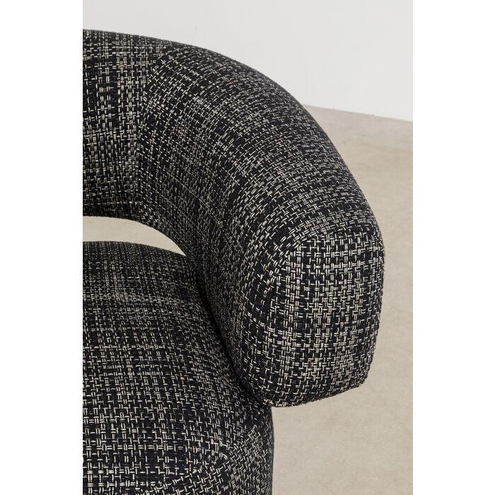 Fotel obrotowy MAYE BOW szary melanż – Kare Design