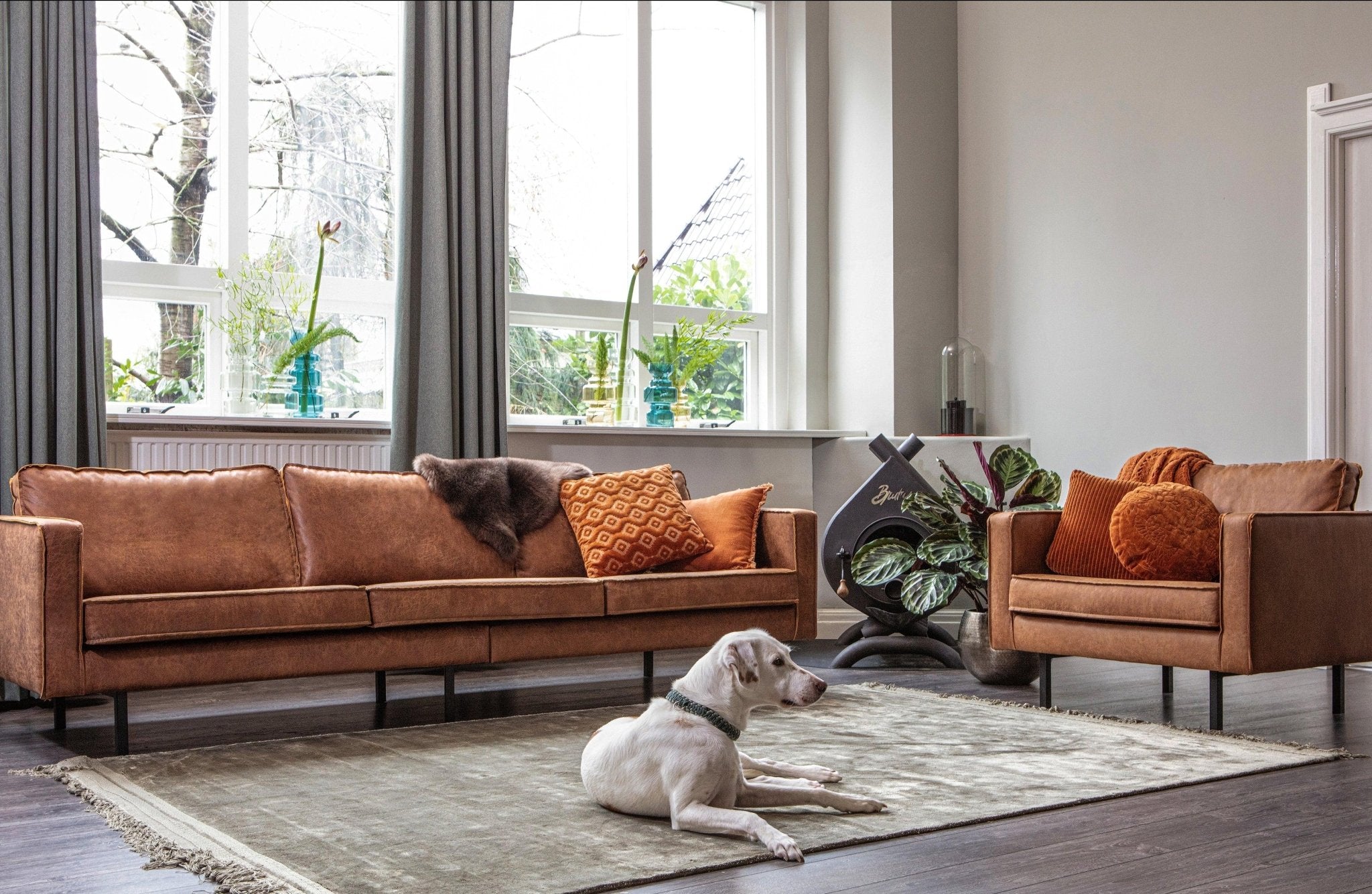 Fotel skórzany RODEO CLASSIC koniakowy Be Pure    Eye on Design