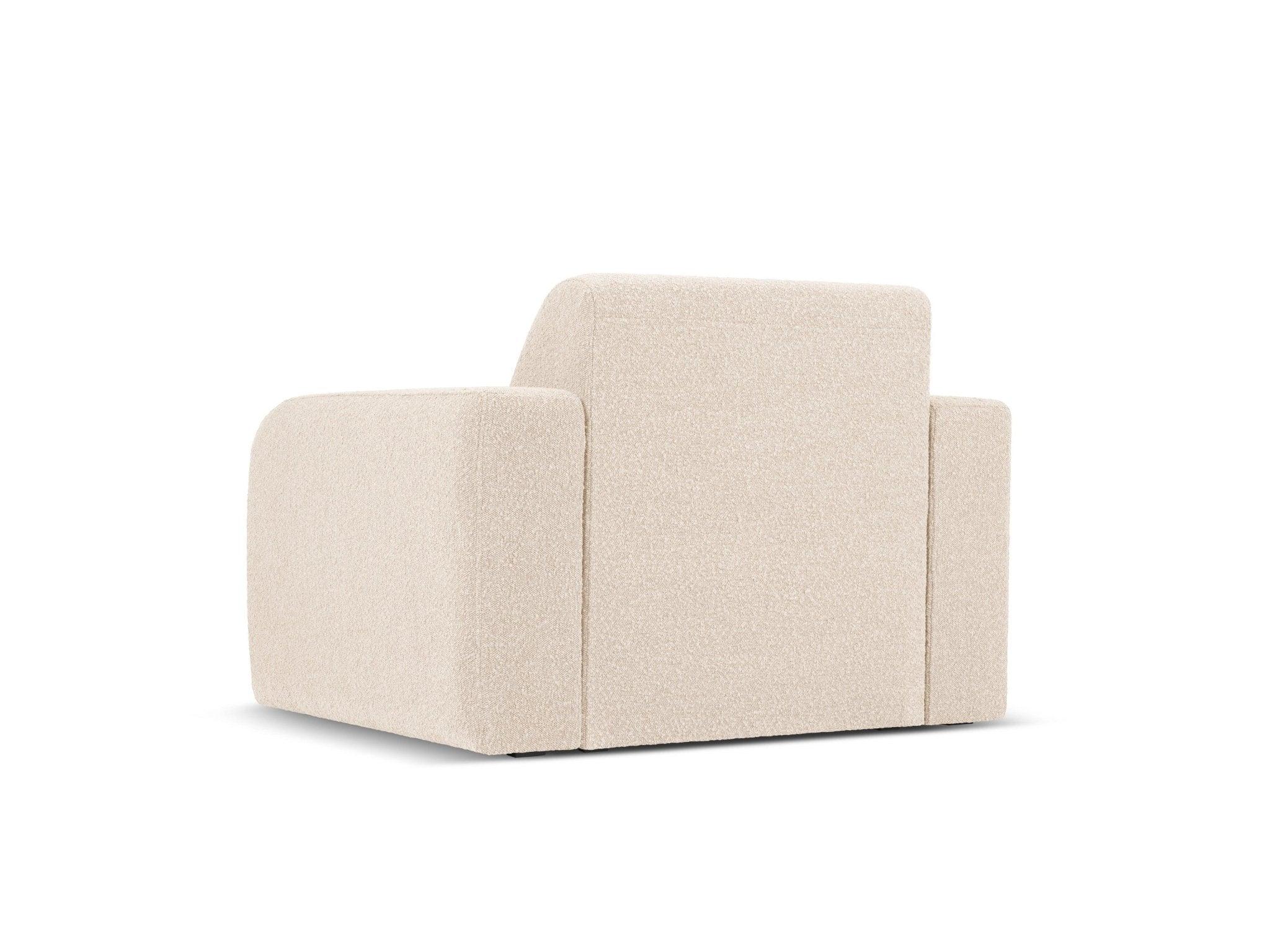 Fotel w tkaninie boucle LOLA beżowy Windsor & Co    Eye on Design