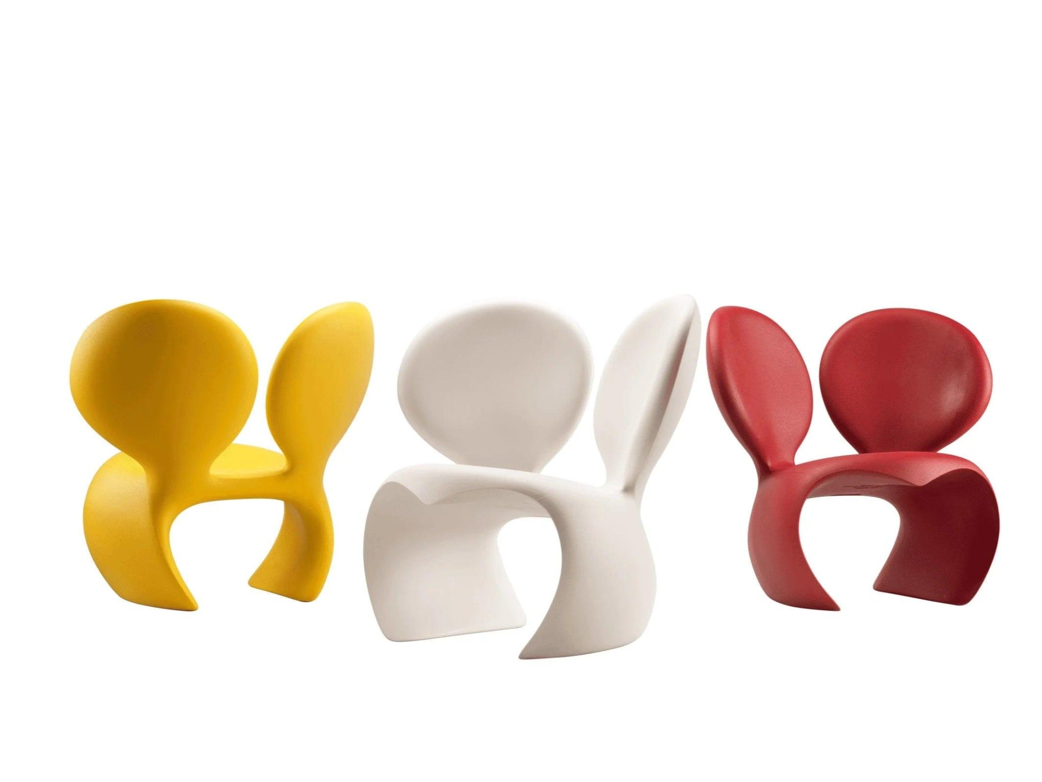 Fotel zewnętrzny DON'T F**K WITH THE MOUSE żółty Qeeboo    Eye on Design