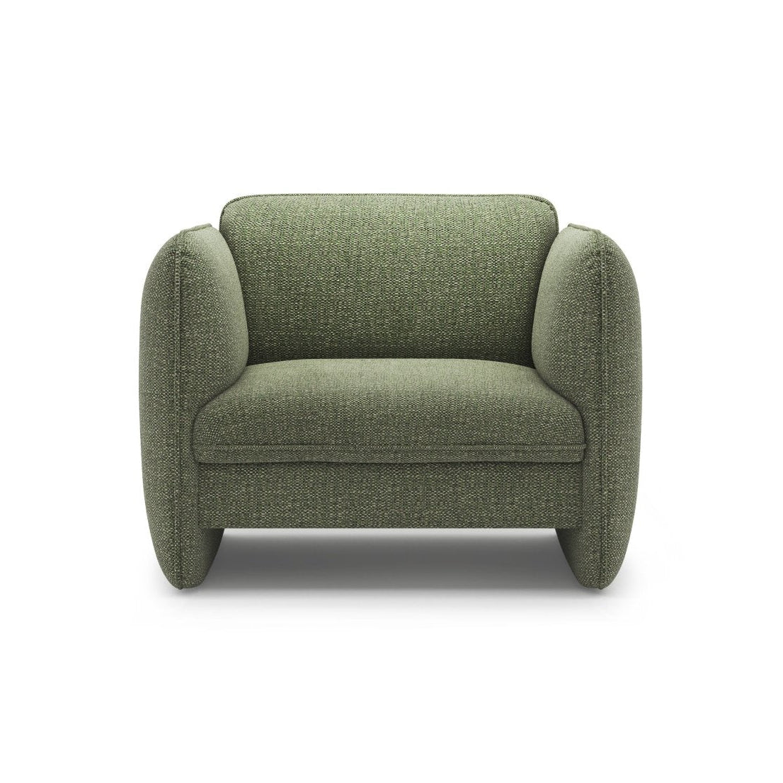 GEORGIA green chenille armchair
