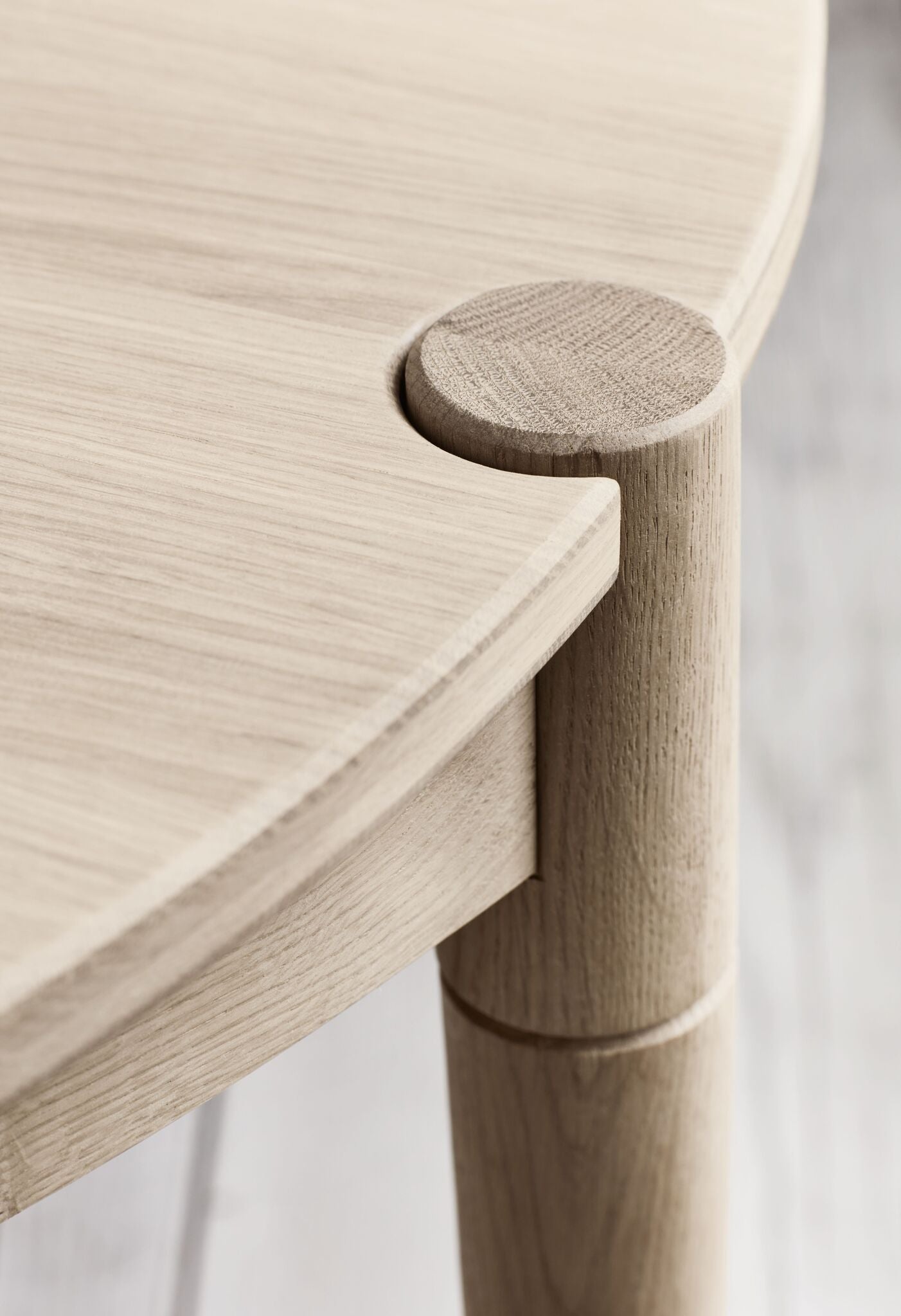 Runde Fusion Fusion Bindung Eiche Holz