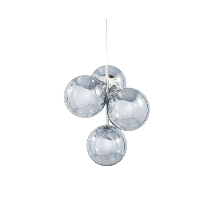 Silver globe chandelier