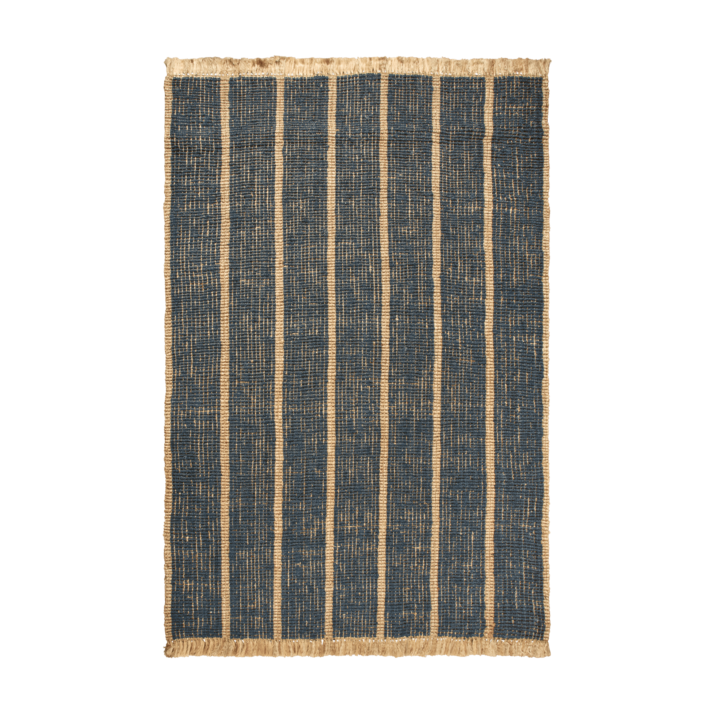 Teppich ATHENS STRIPES braun mit dunkelblau