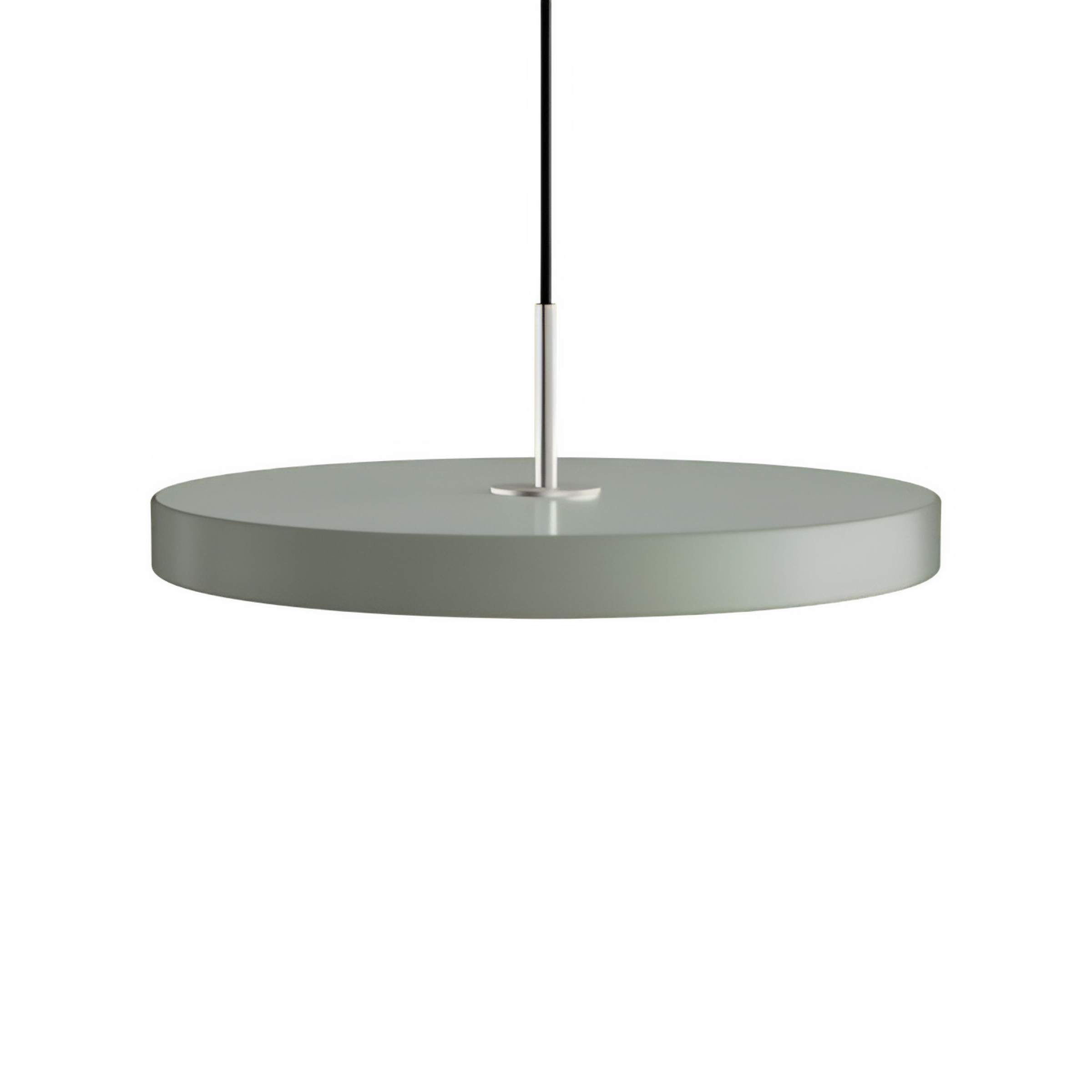 Pendelleuchte ASTERIA PLUS olivgrün mit silbernem Einsatz