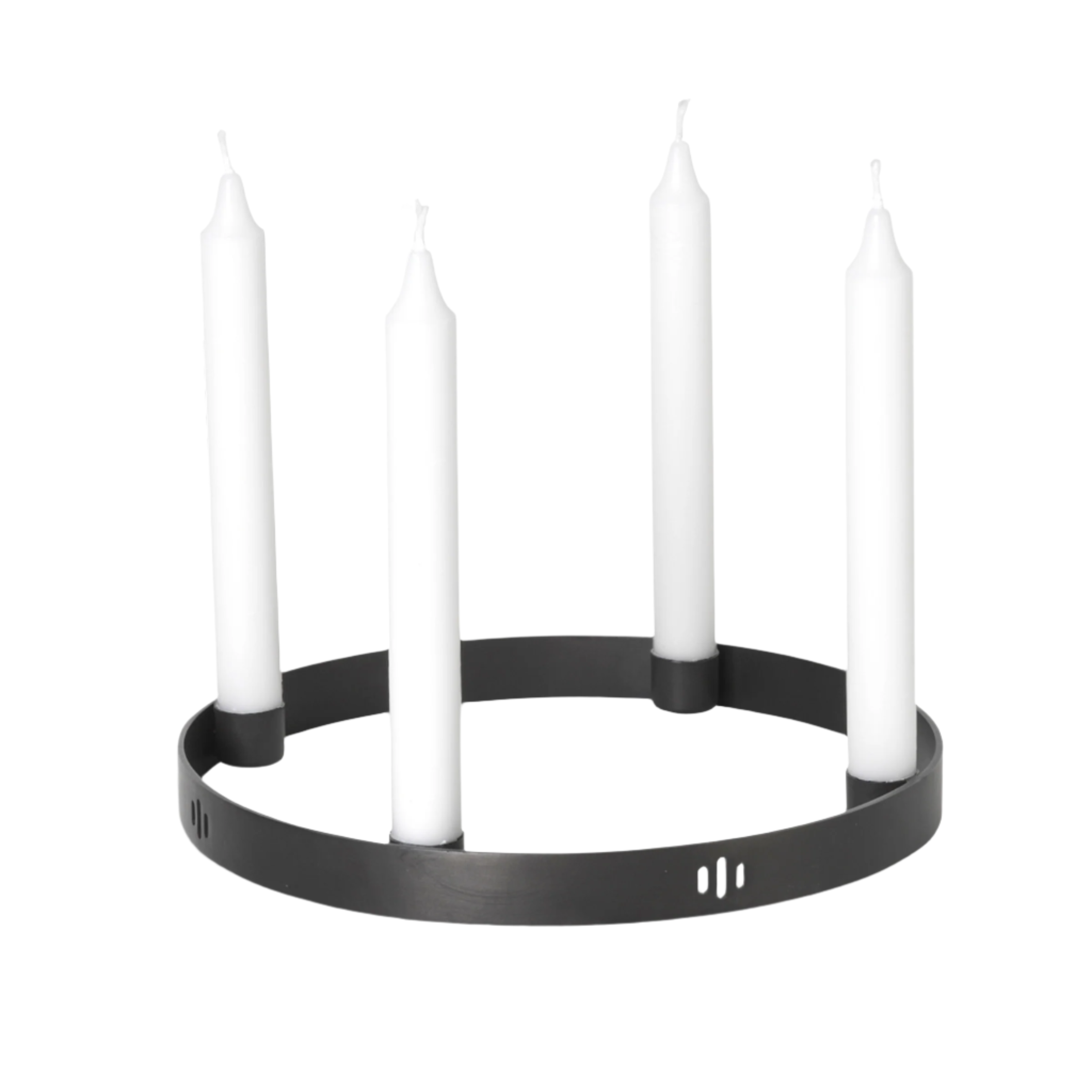 CIRCLE Kerzenständer schwarz 