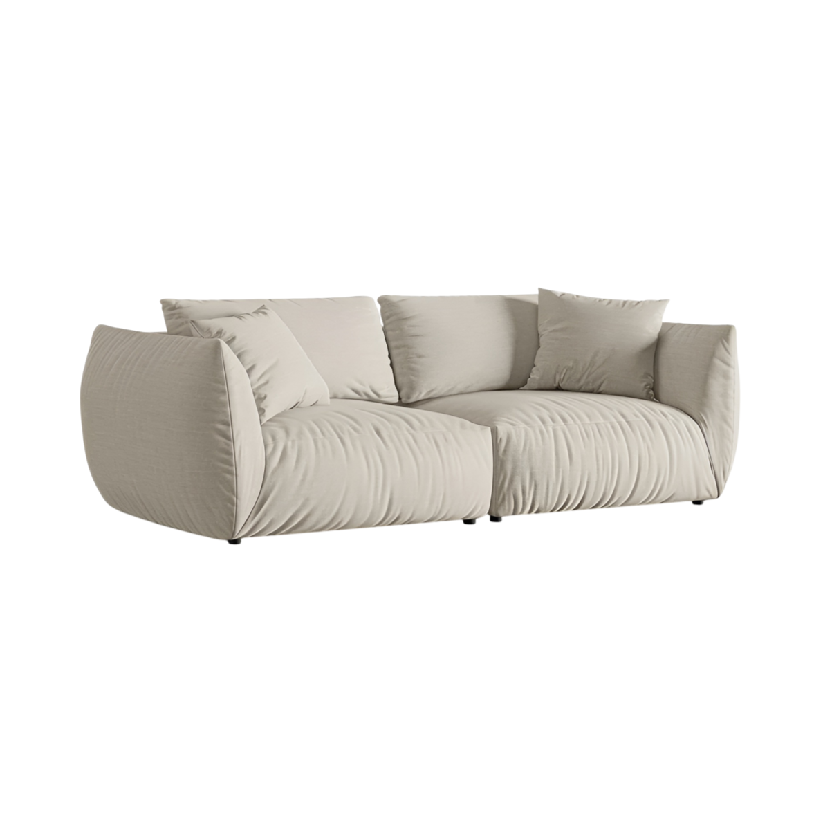 4-seater Sofa CHRIS cream chenille