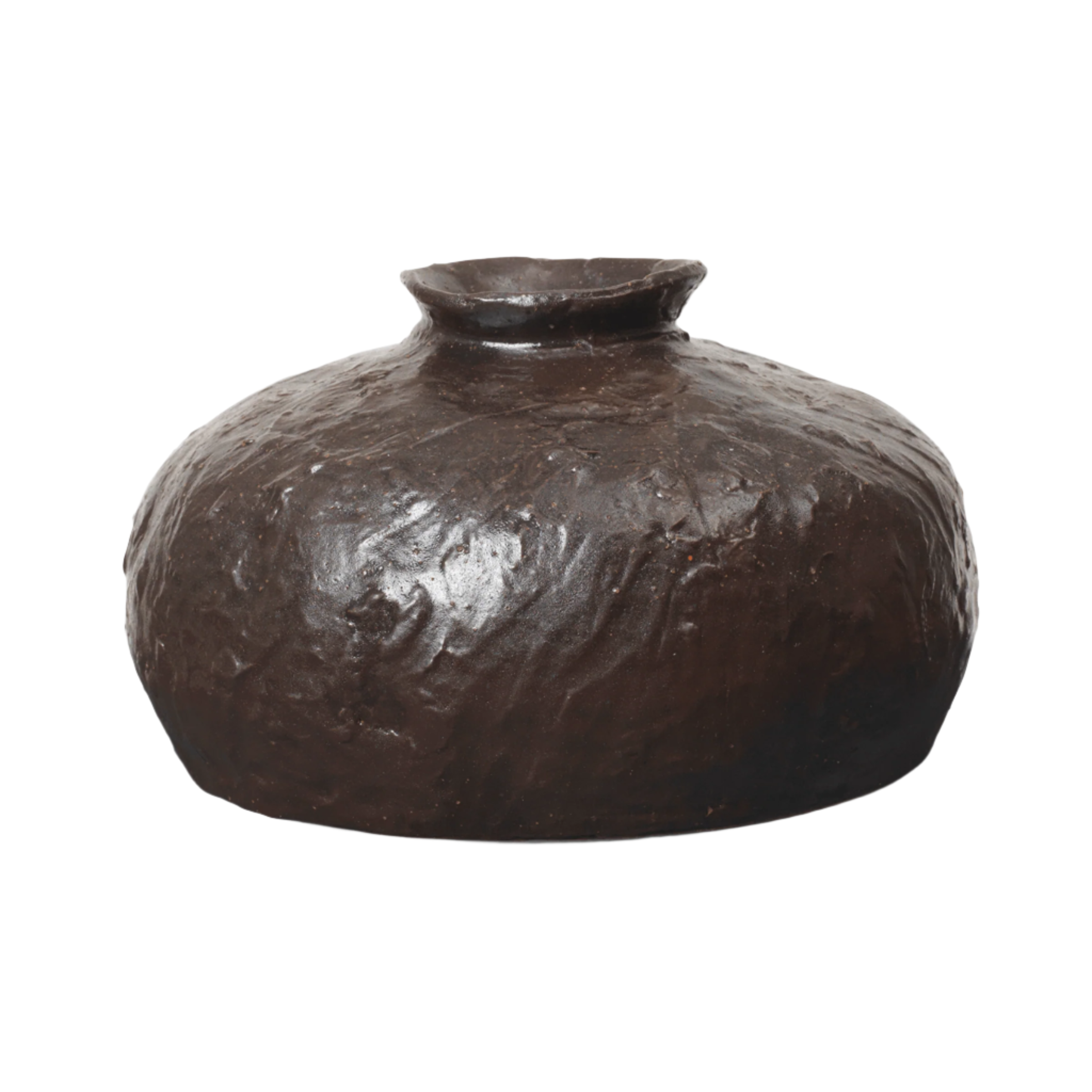 DORO FAT dark brown vase