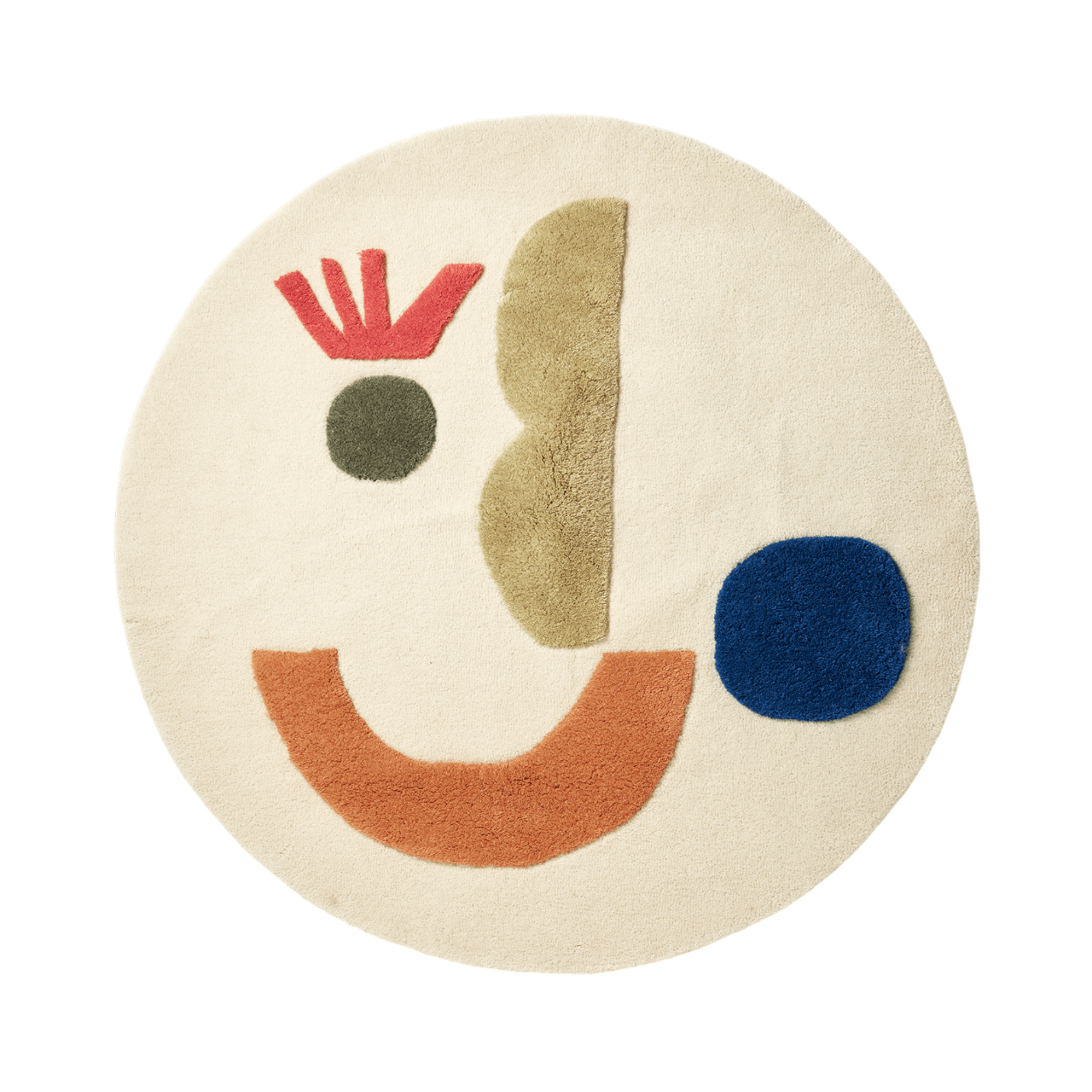 Kinderteppich rund PANTO beige 