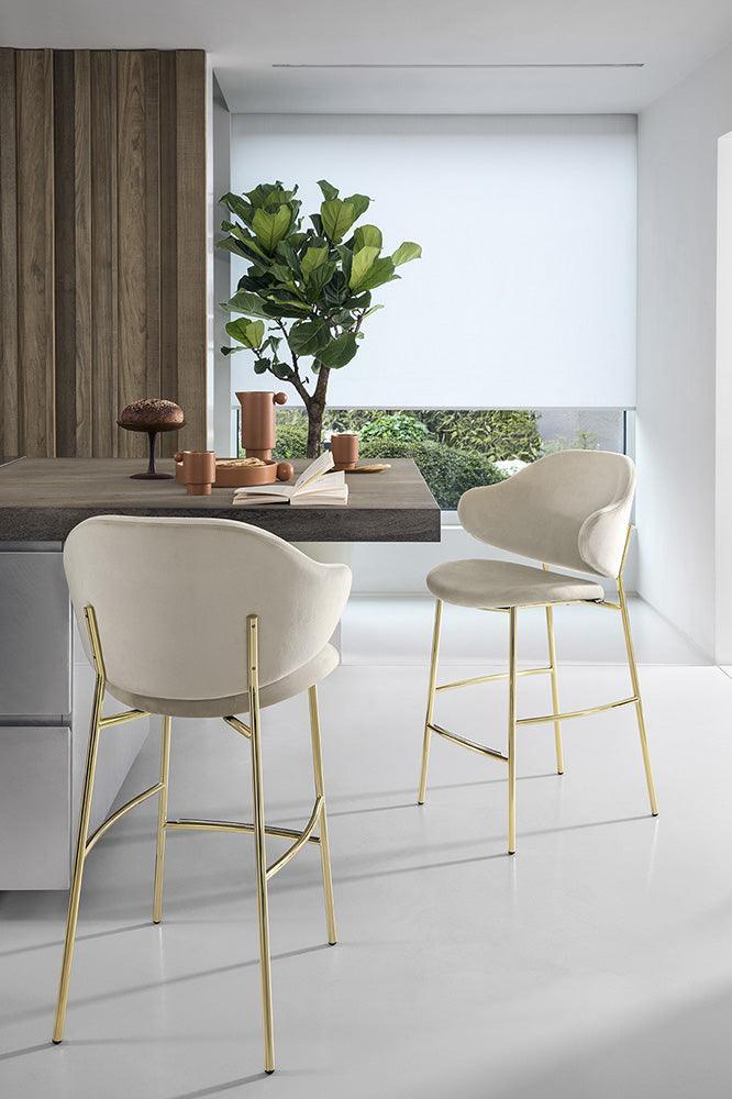 Hoker HOLLY burgundowa ekoskóra Calligaris    Eye on Design