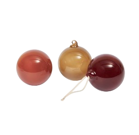 Weihnachtsbaumkugeln und Dekorationen