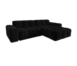 Schwarze Ecksofas
