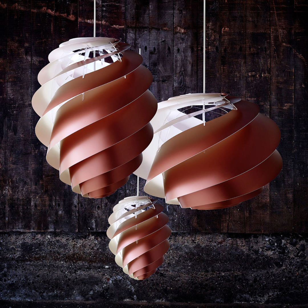 Pendelleuchte MODELL 1312 SWIRL 2 kupferfarben
